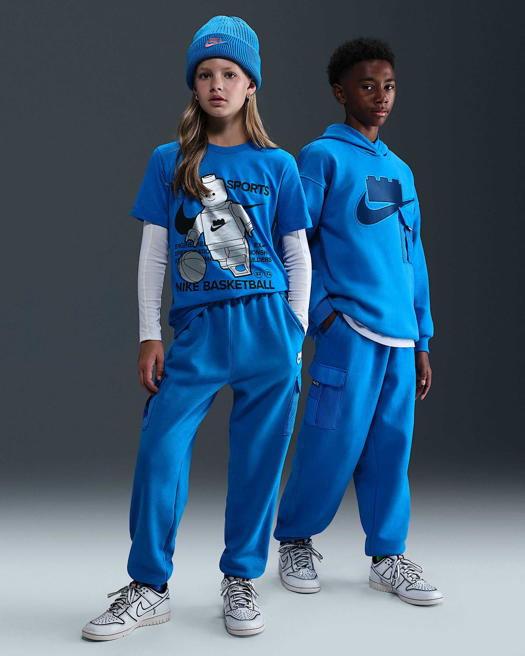 Nike x LEGO® Collection Older Kids' Cargo Trousers - Cobalt Blaze/Cobalt Blaze
