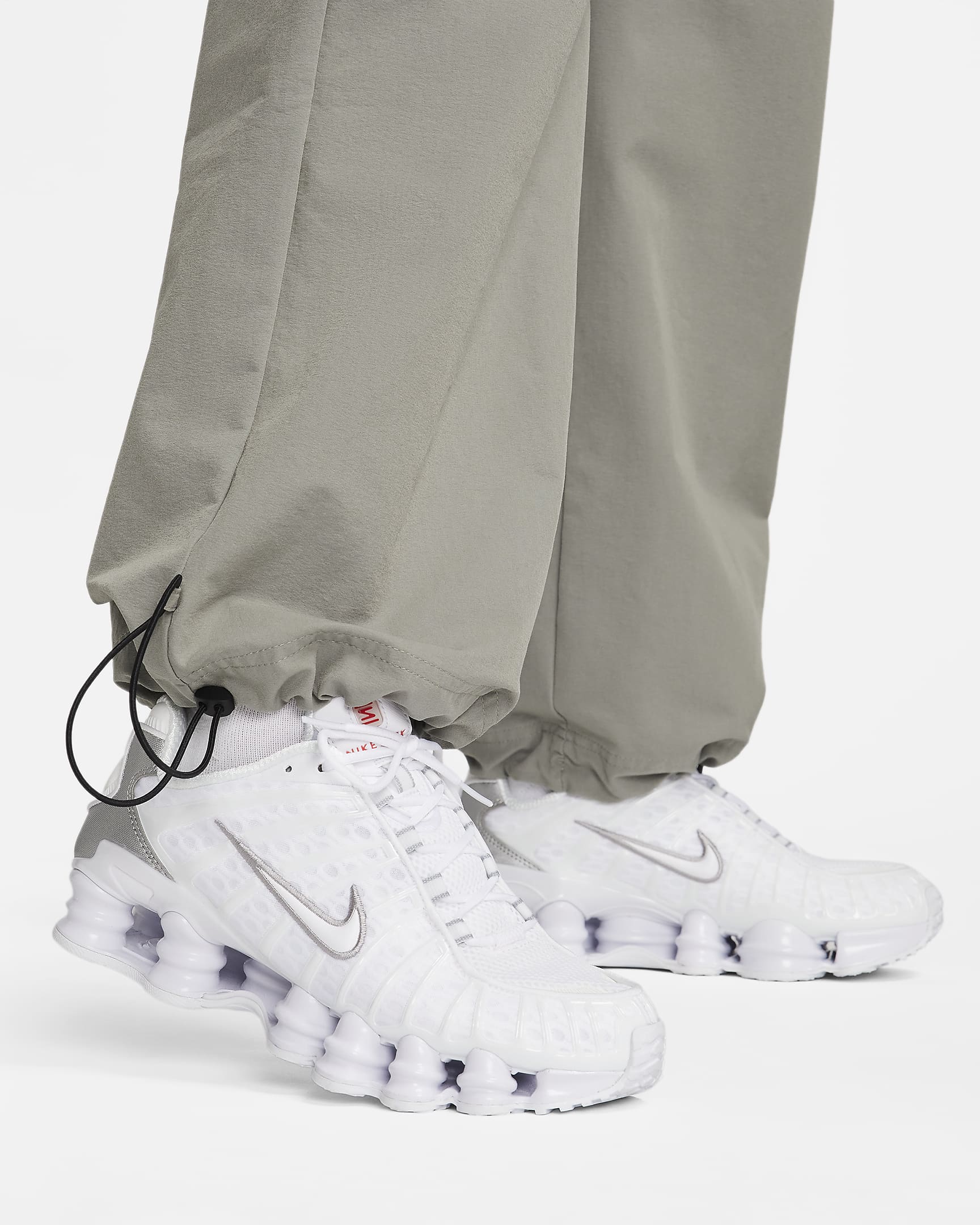 Nike Sportswear vevd cargobukse til dame - Dark Stucco/Sail