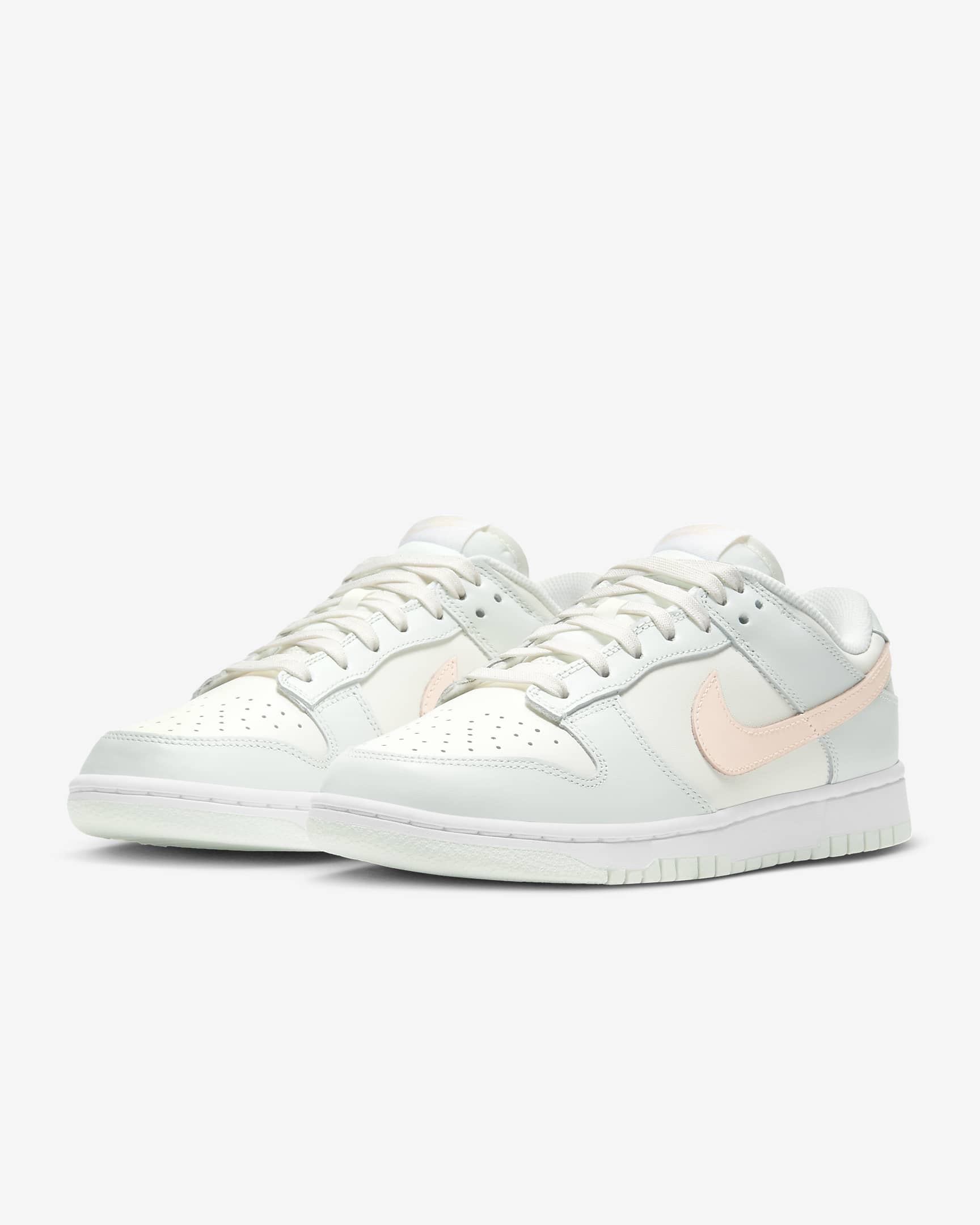 Nike Dunk Low Women's Shoes - Sail/Barely Green/White/Crimson Tint