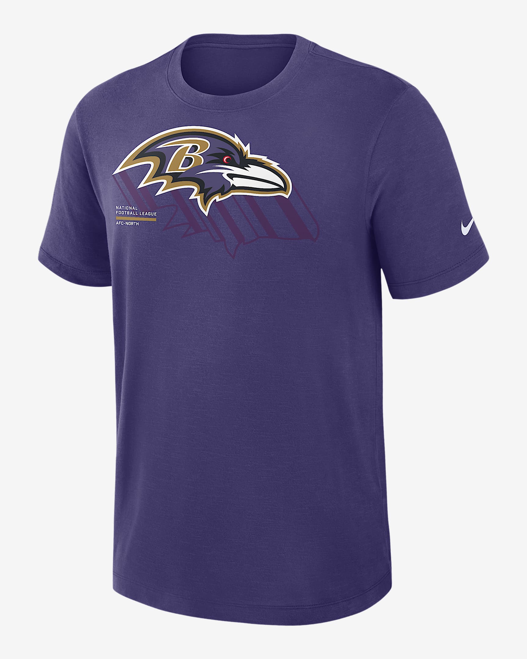 Baltimore Ravens Slub Men's Nike Dri-FIT NFL T-Shirt - Purple