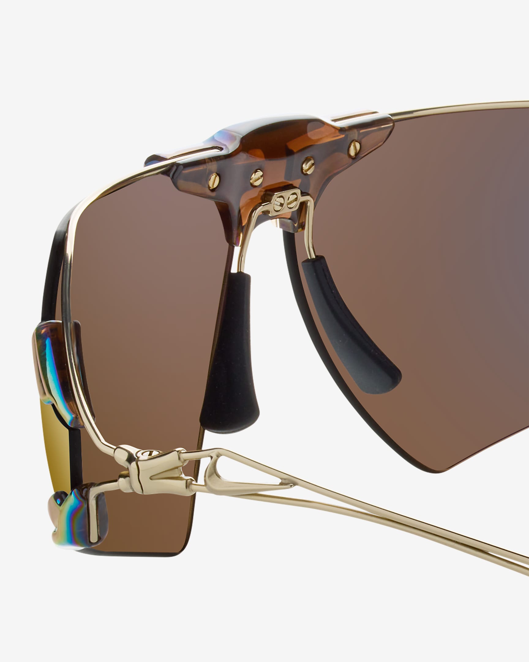 Nike Zeus Edge Mirrored Sunglasses - Gold