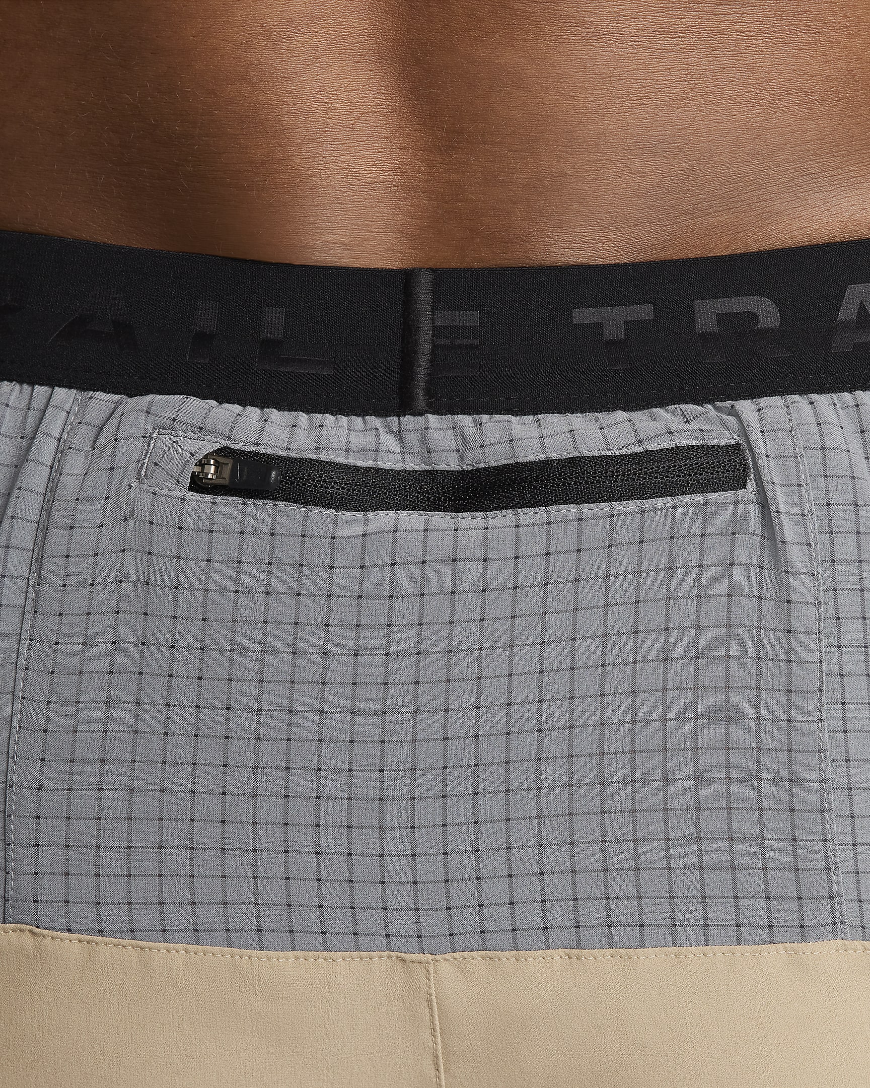 Nike Trail Second Sunrise Men's Dri-FIT 7" Brief-Lined Running Shorts - Khaki/Smoke Grey/Black