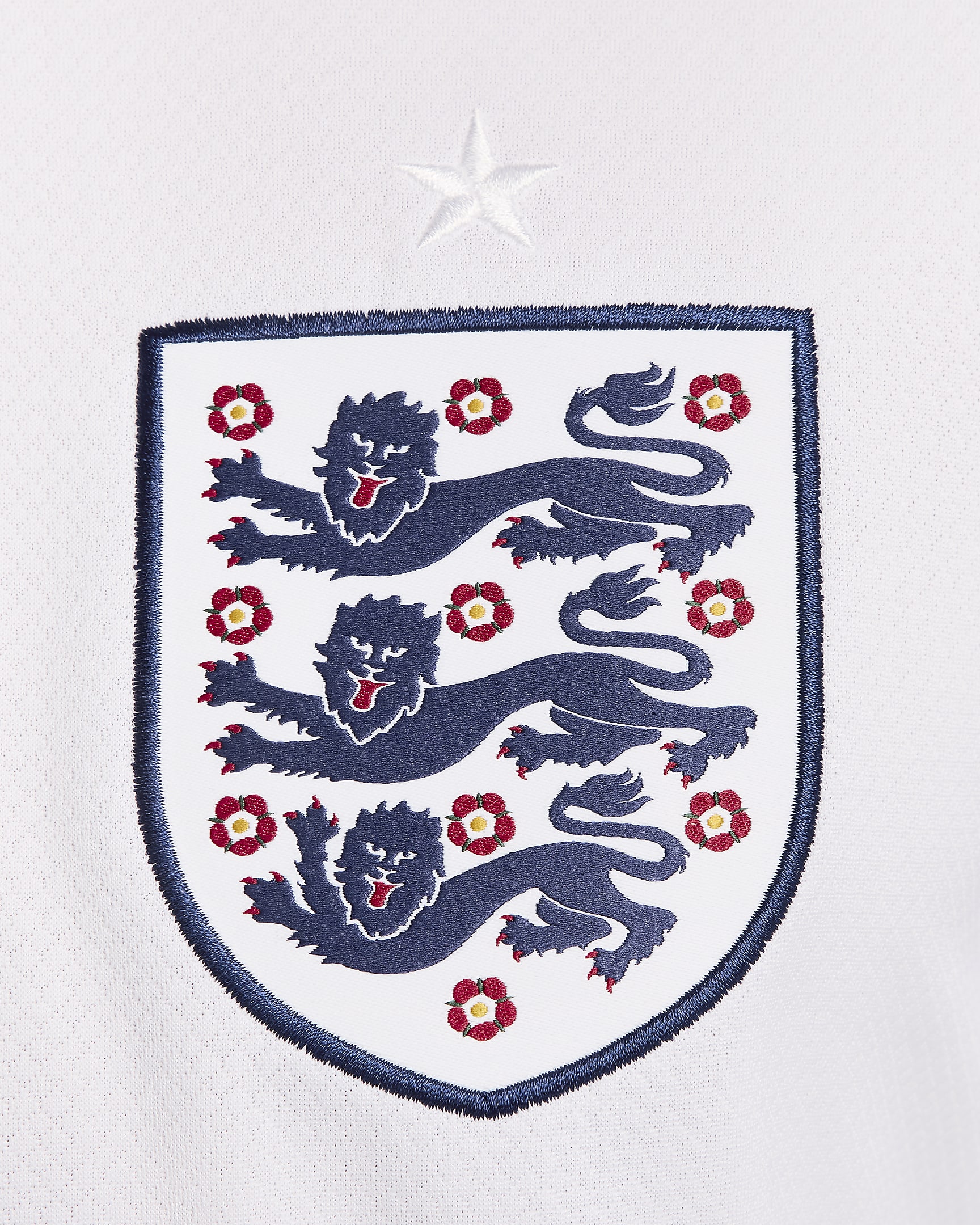 England (Men's Team) 2024/25 Stadium Home Men's Nike Dri-FIT Football Replica Shirt - White/Blue Void