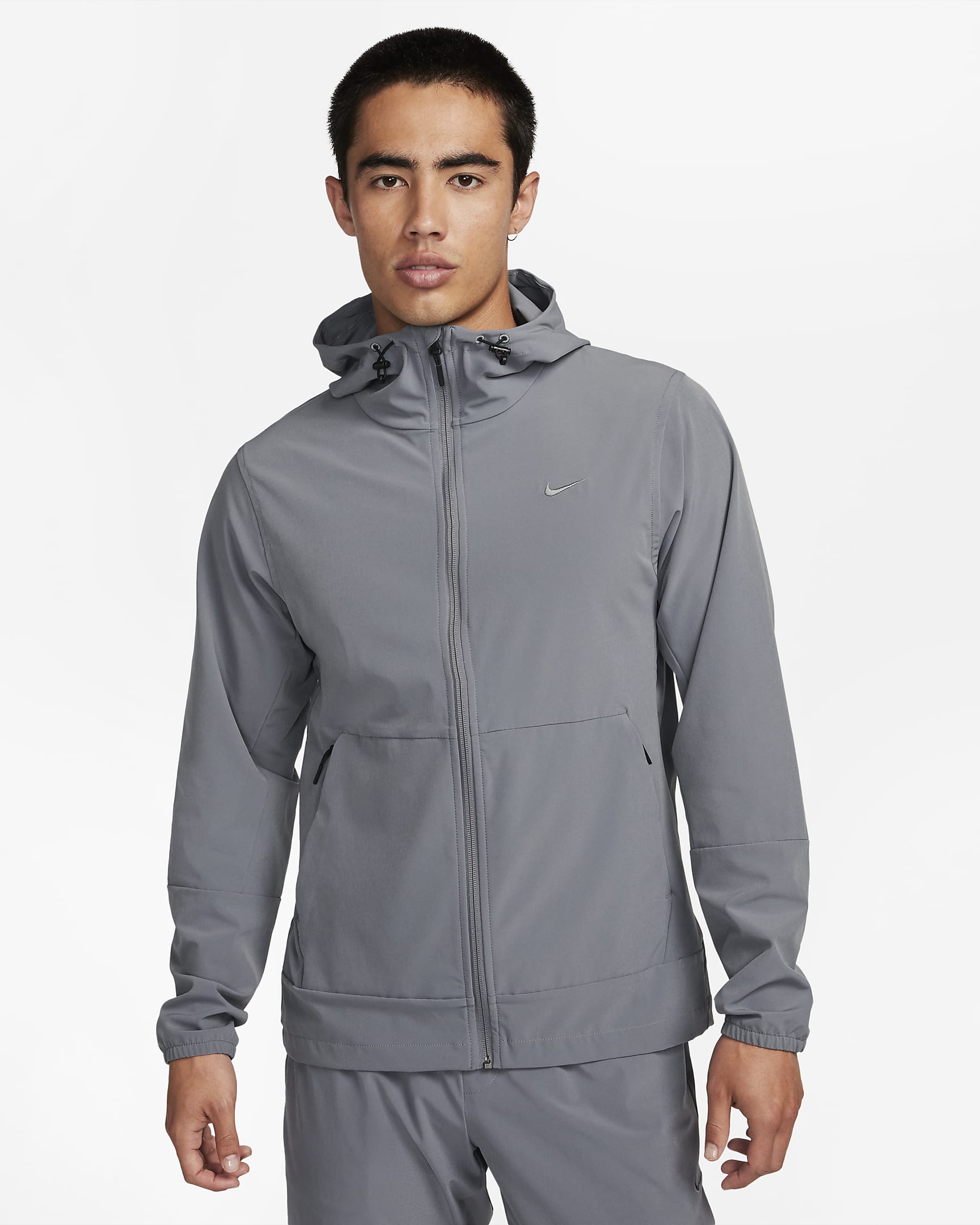 Nike Repel Unlimited Men's Water-Repellent Hooded Versatile Jacket - Smoke Grey/Black/Smoke Grey