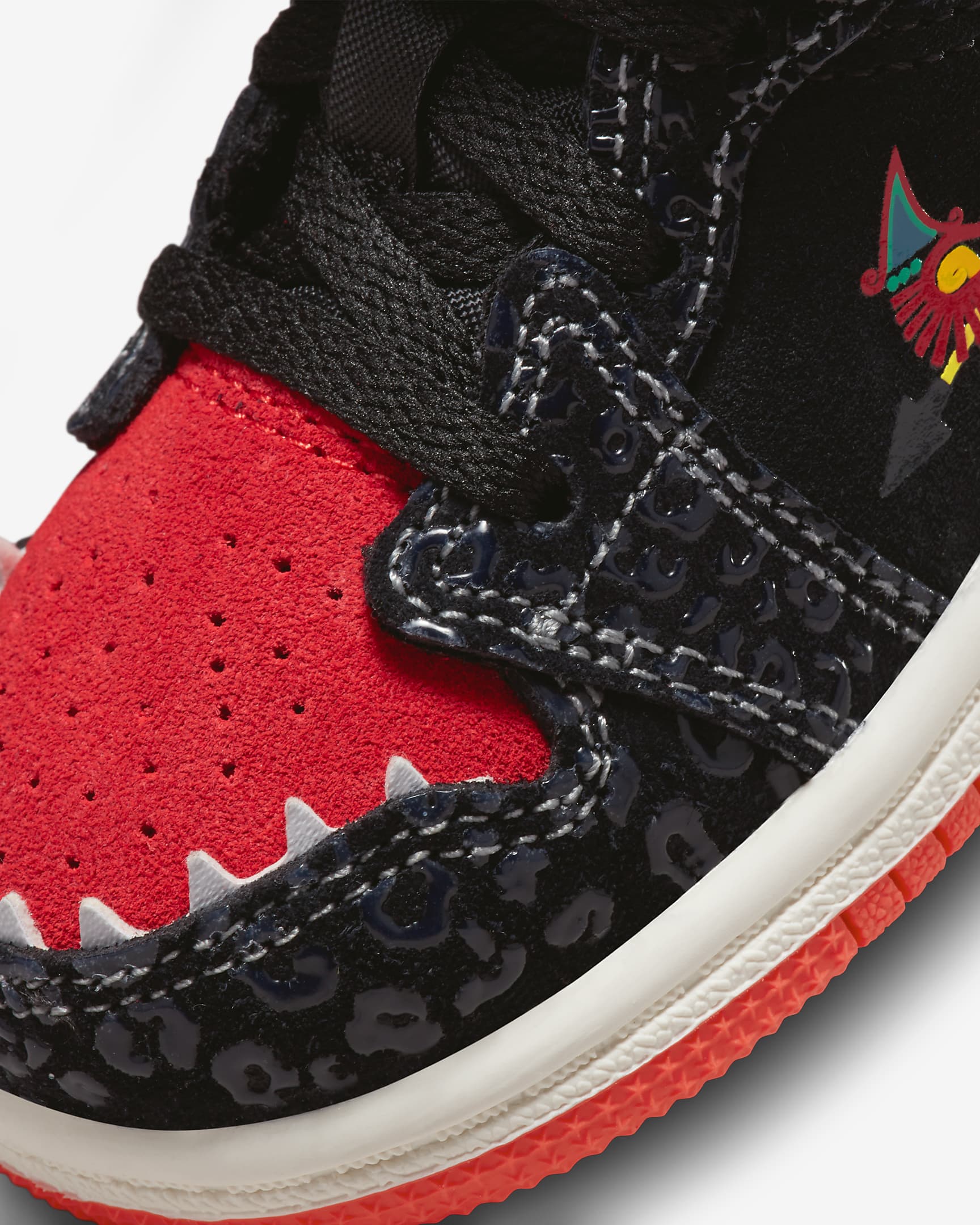 jordan black with red