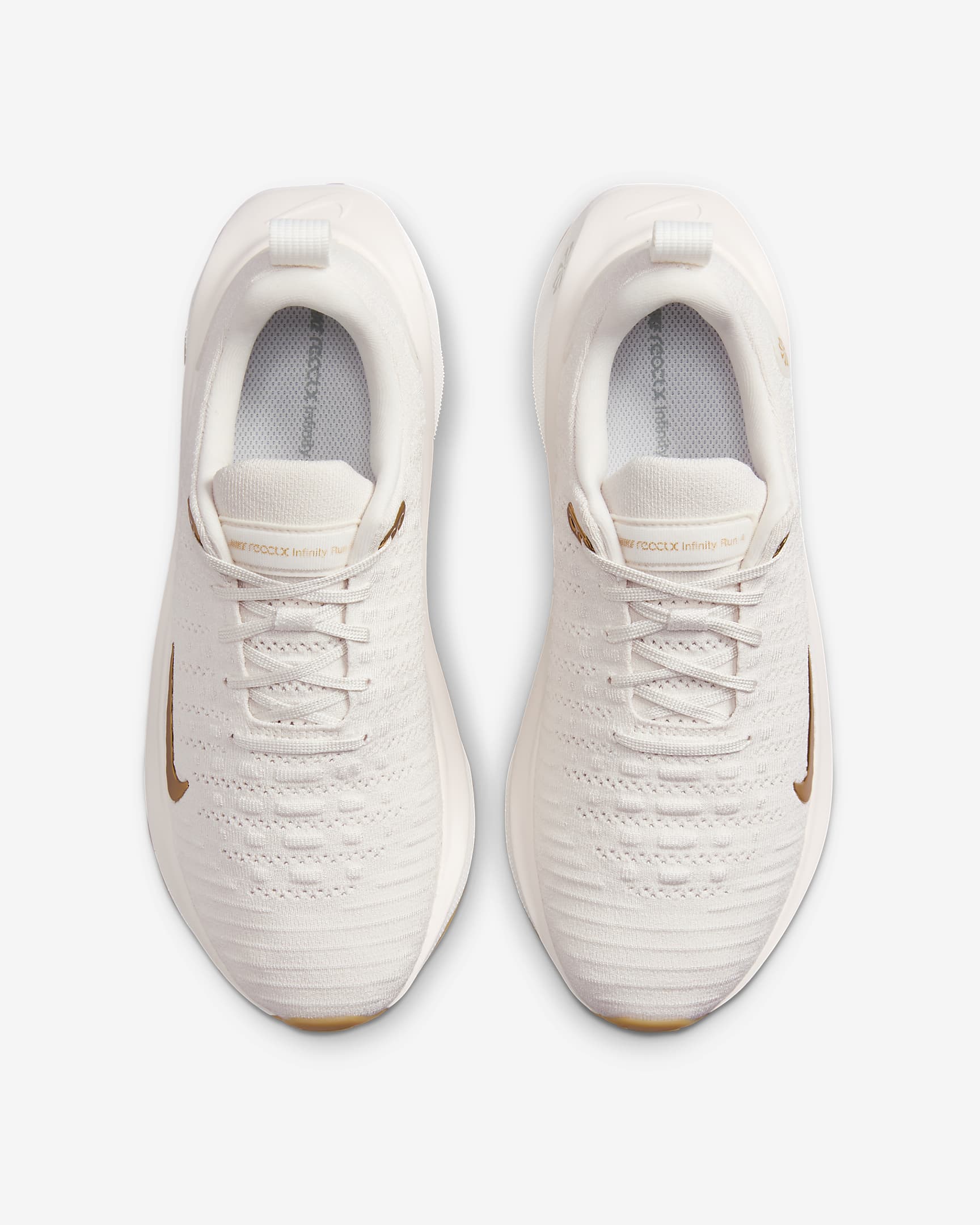 Nike InfinityRN 4 női országúti futócipő - Phantom/Fehér/Gum Light Brown/Metallic Gold