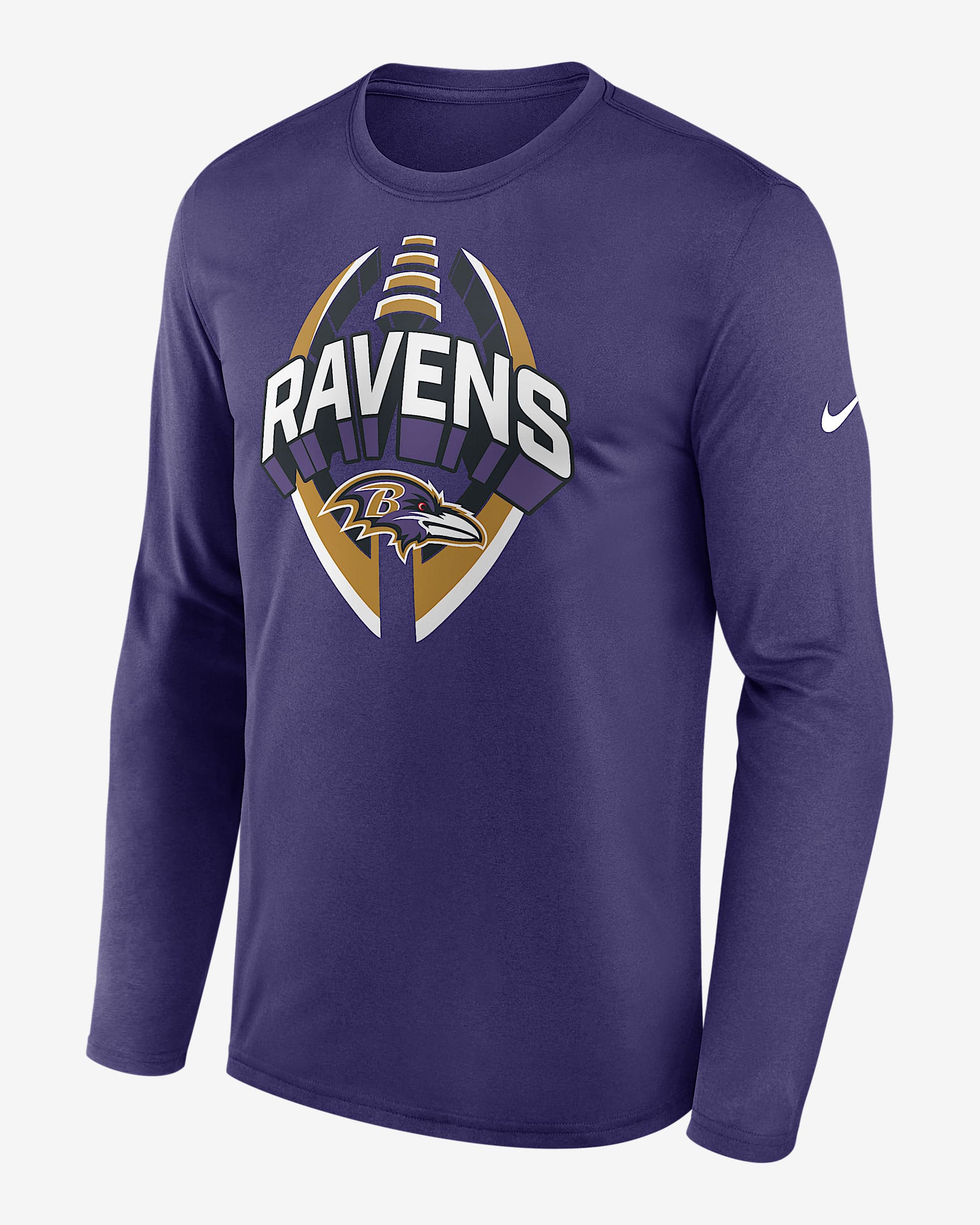 Baltimore Ravens Legend Icon Men's Nike Dri-FIT NFL Long-Sleeve T-Shirt - Purple