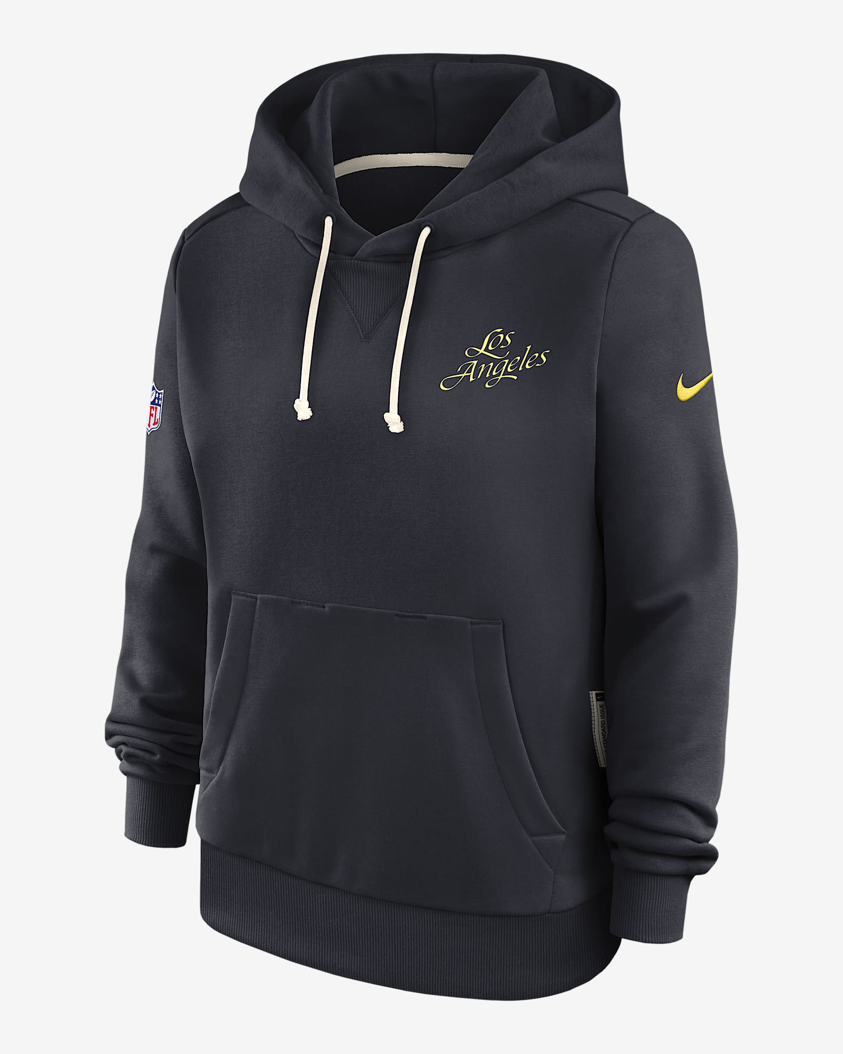 Los Angeles Rams Rivalries Collection Sideline Women's Nike Dri-FIT NFL Pullover Hoodie - Navy