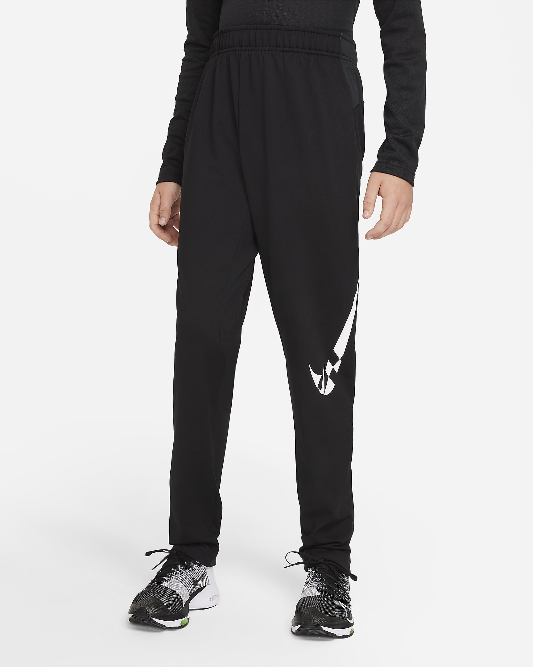 Nike Comfort Big Kids' (Boys') Training Pants - Black/White