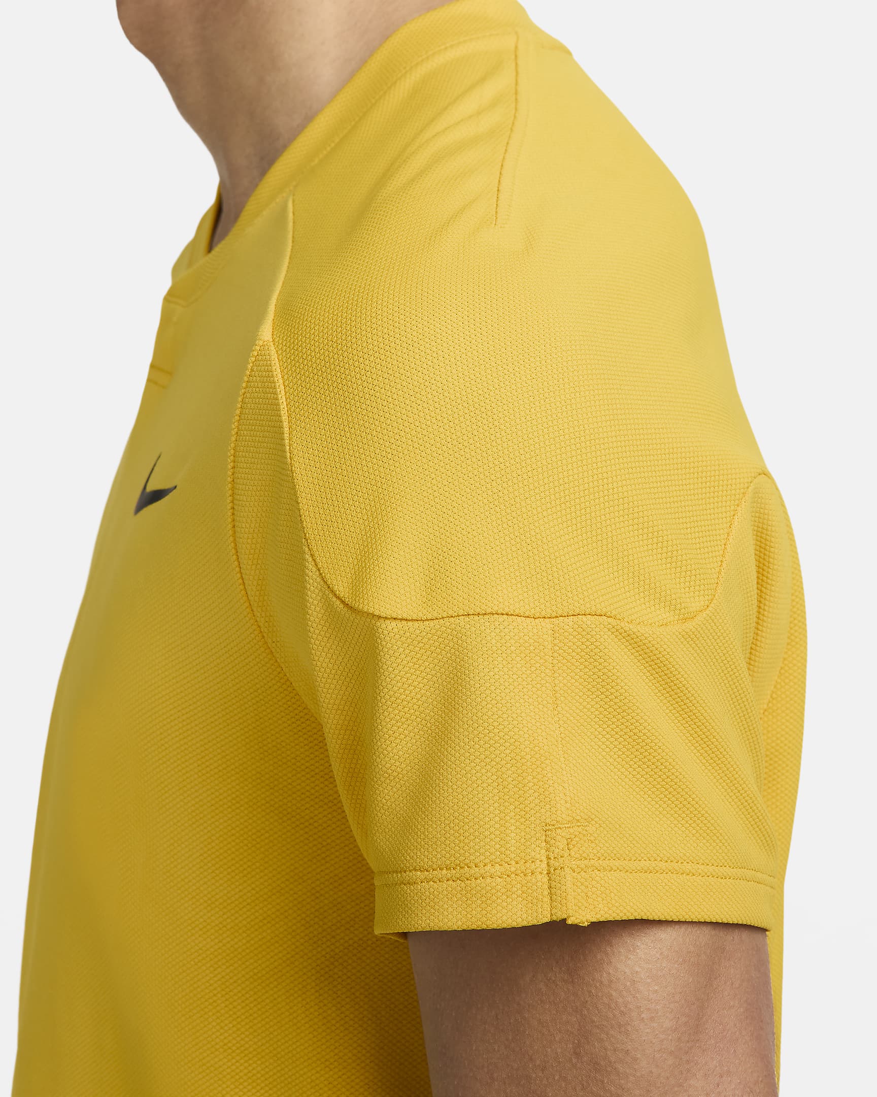 Maglia da tennis Dri-FIT NikeCourt Slam – Uomo - Vivid Sulfur/Nero