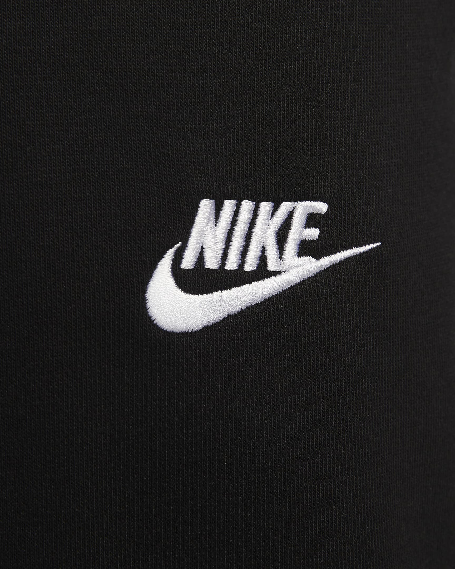 Nike Sportswear Club Men's French Terry Trousers - Black/Black/White