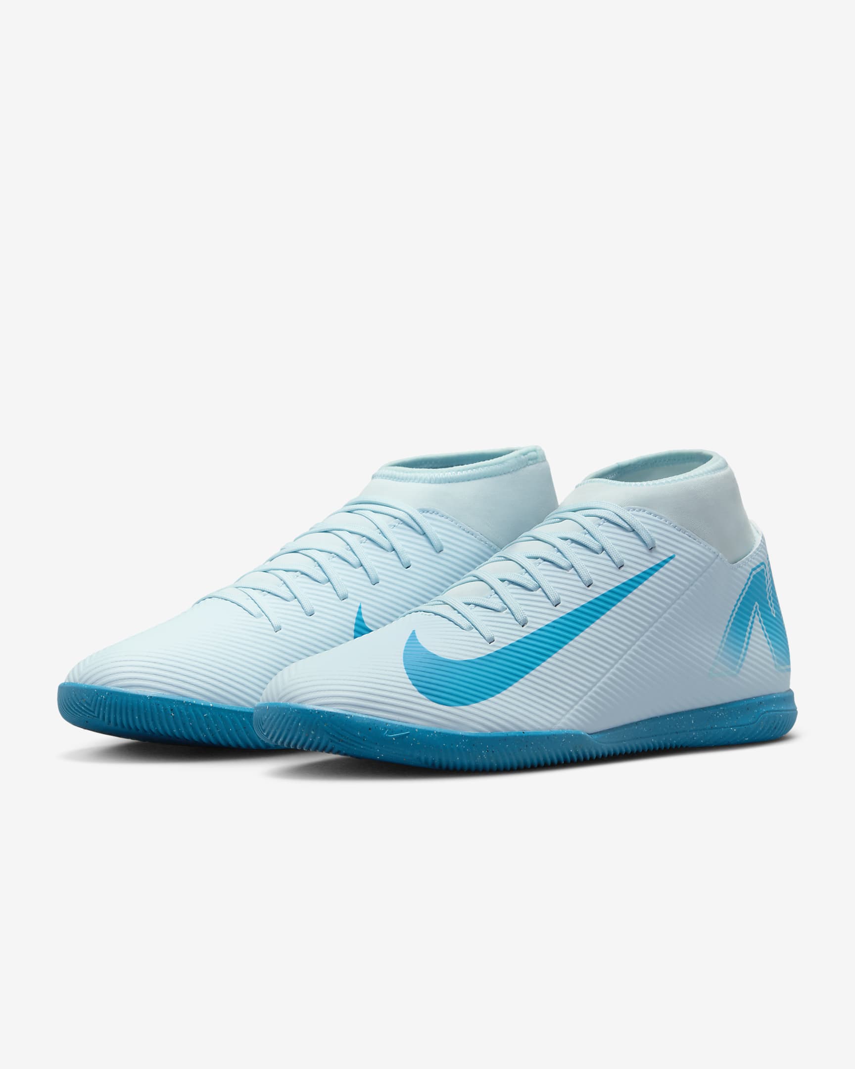 Chaussure de foot en salle montante Nike Mercurial Superfly 10 Club - Glacier Blue/Blue Orbit