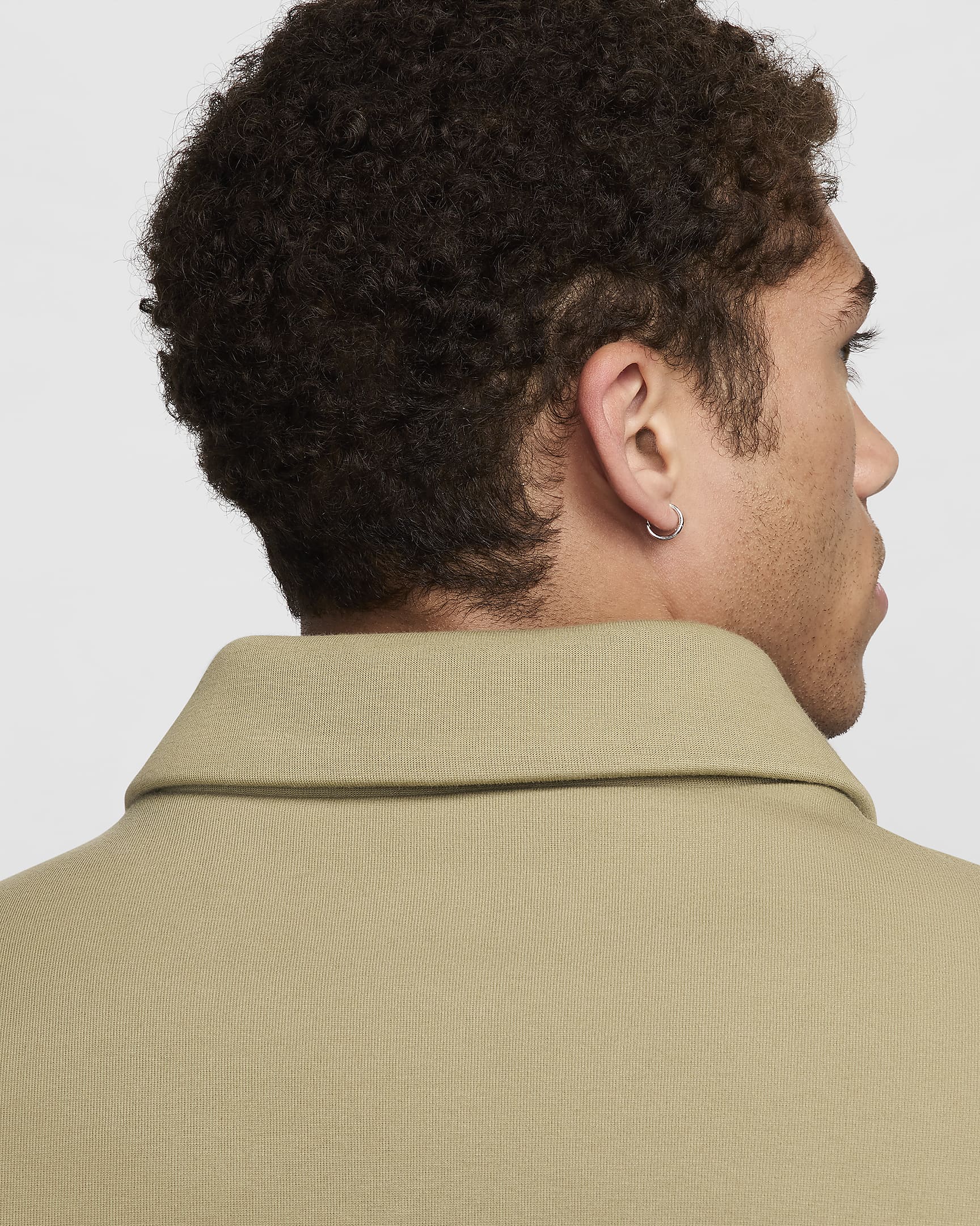 Nike Tech Men's Fleece Shacket - Neutral Olive/Neutral Olive