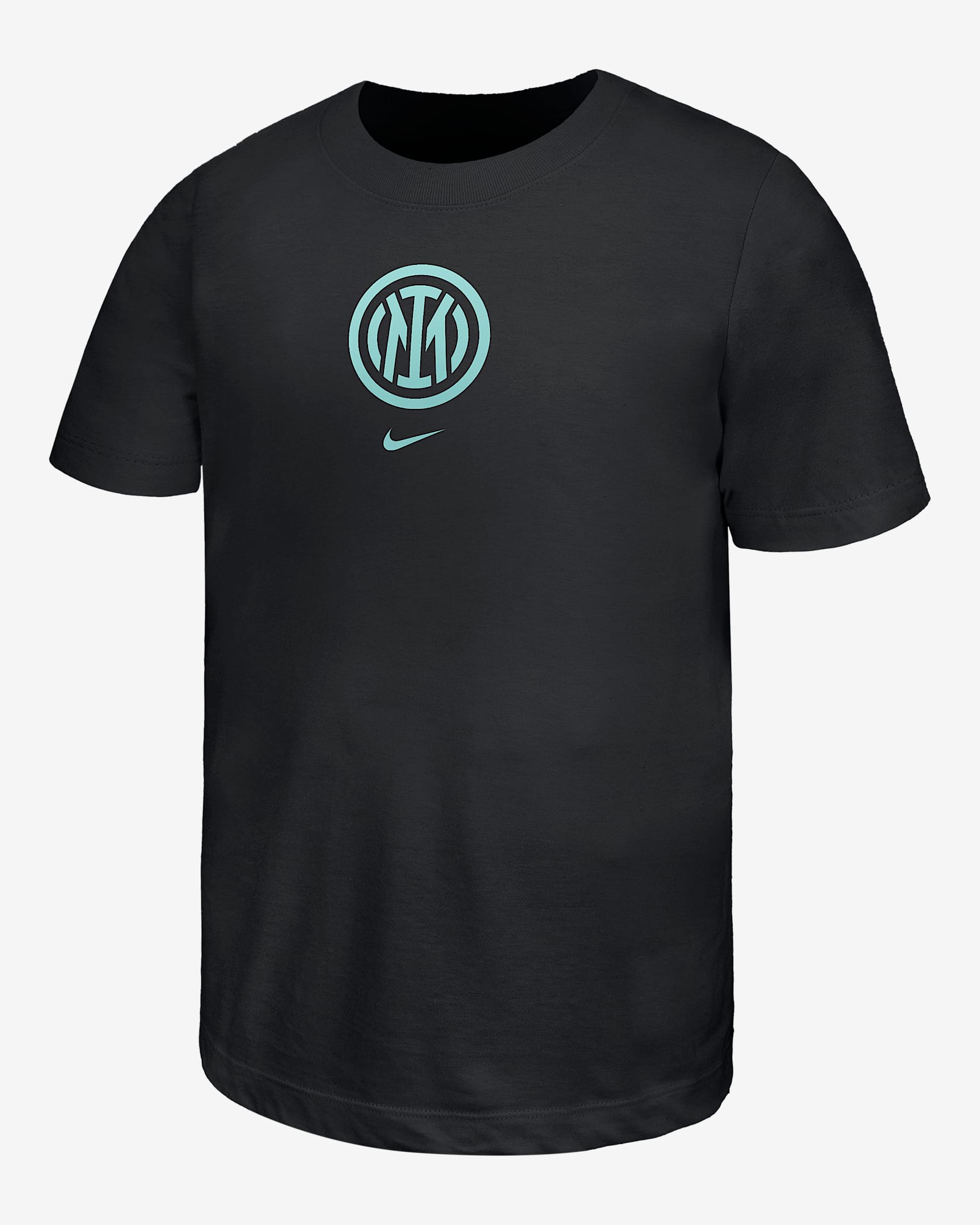 Playera de fútbol Nike para niños talla grande Inter Milan Core - Negro