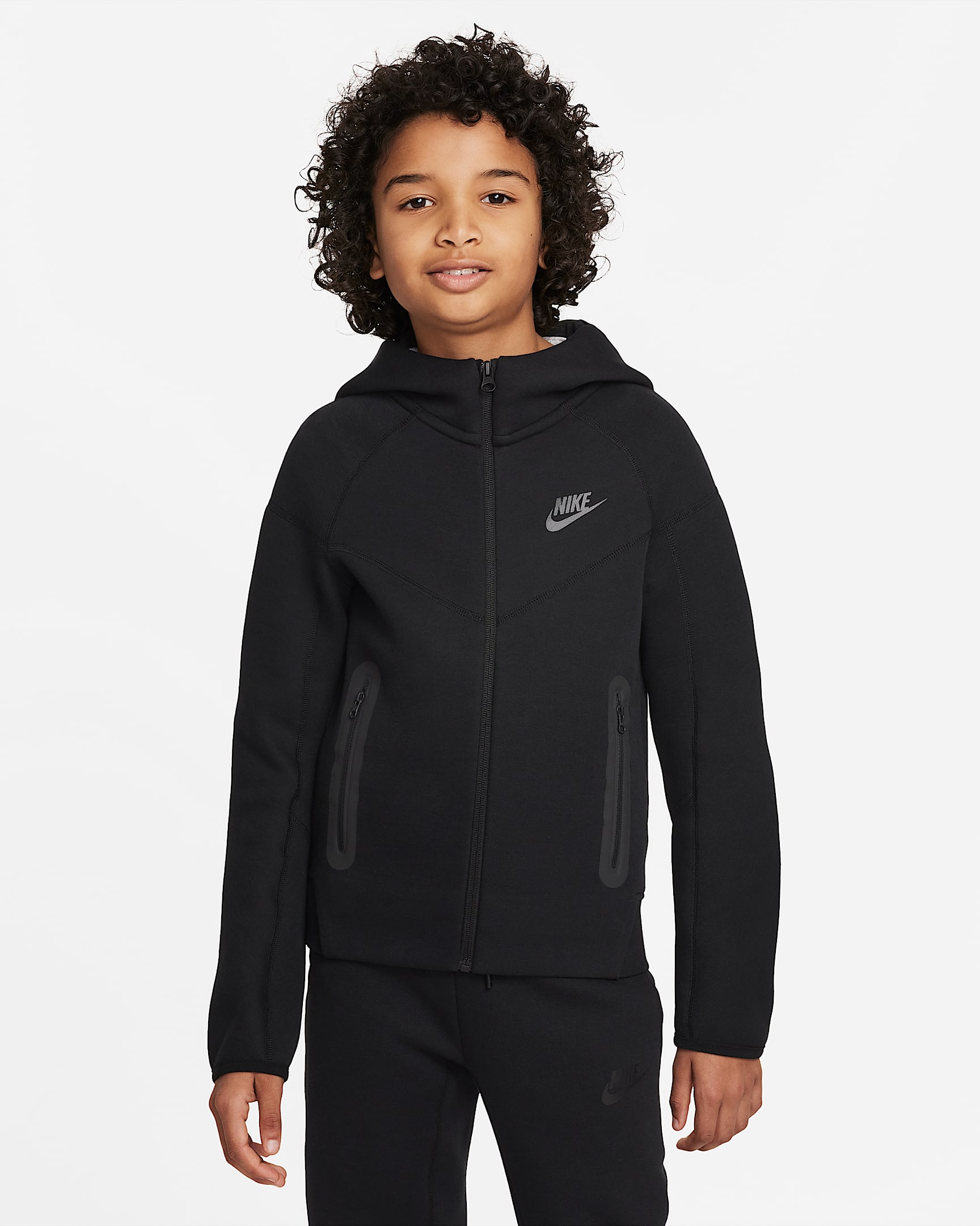 Nike Sportswear Tech Fleece Big Kids' (Boys') FullZip Hoodie.