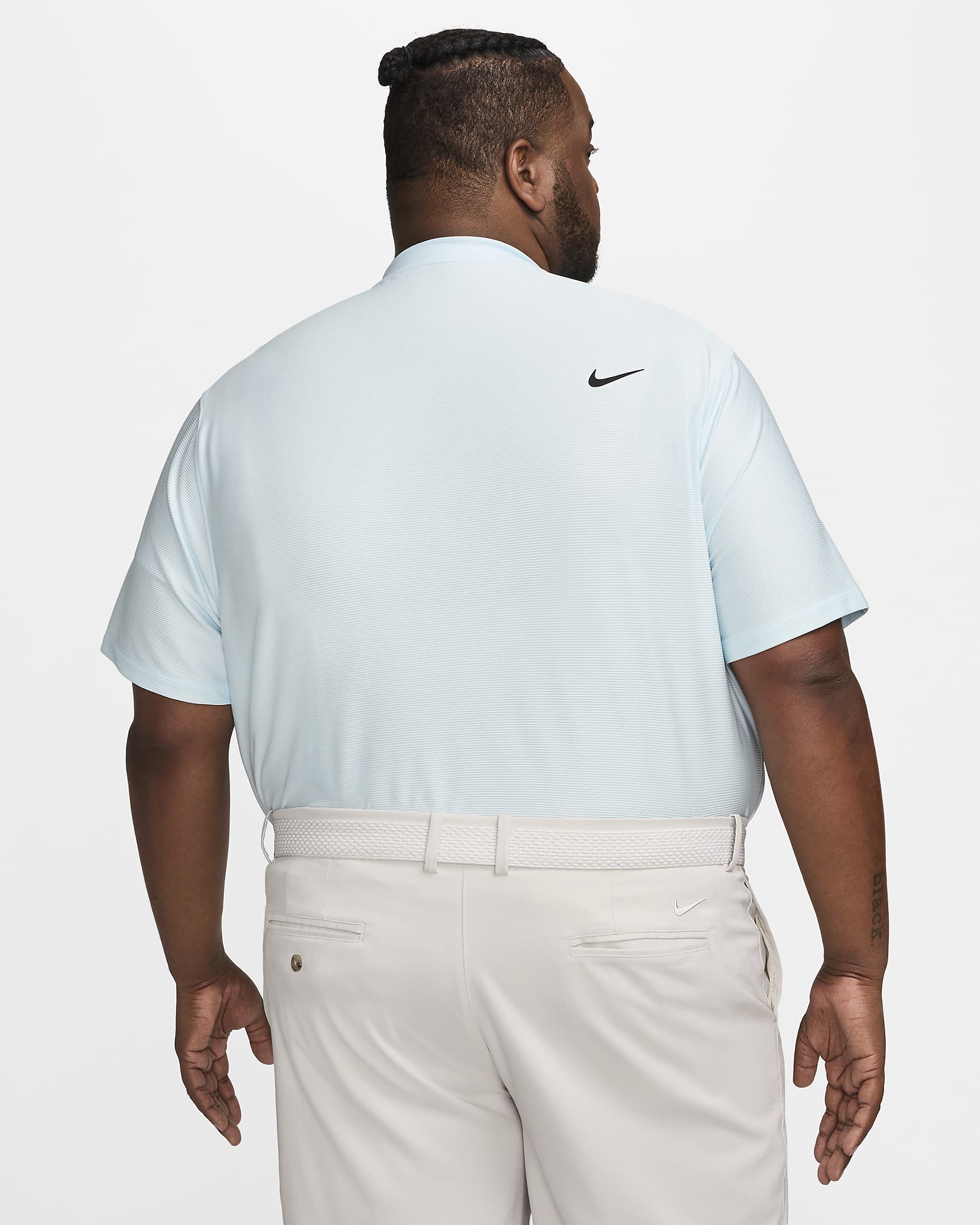 Polo de golf Dri-FIT para hombre Nike Tour - Azul glacial/Negro