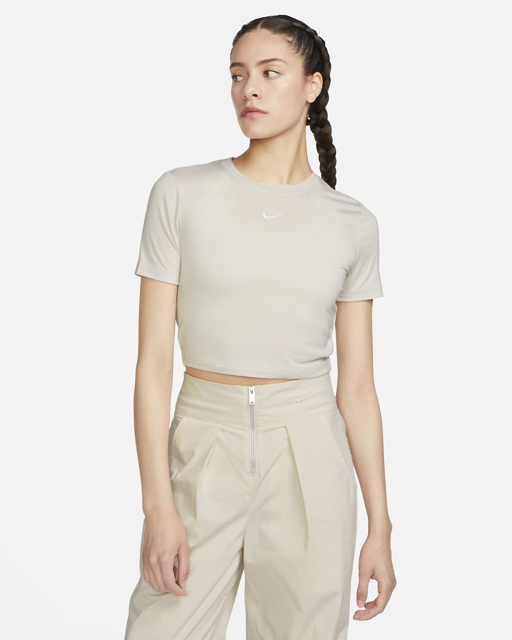 Nike Sportswear Essential Women's Slim Cropped T-Shirt. Nike UK