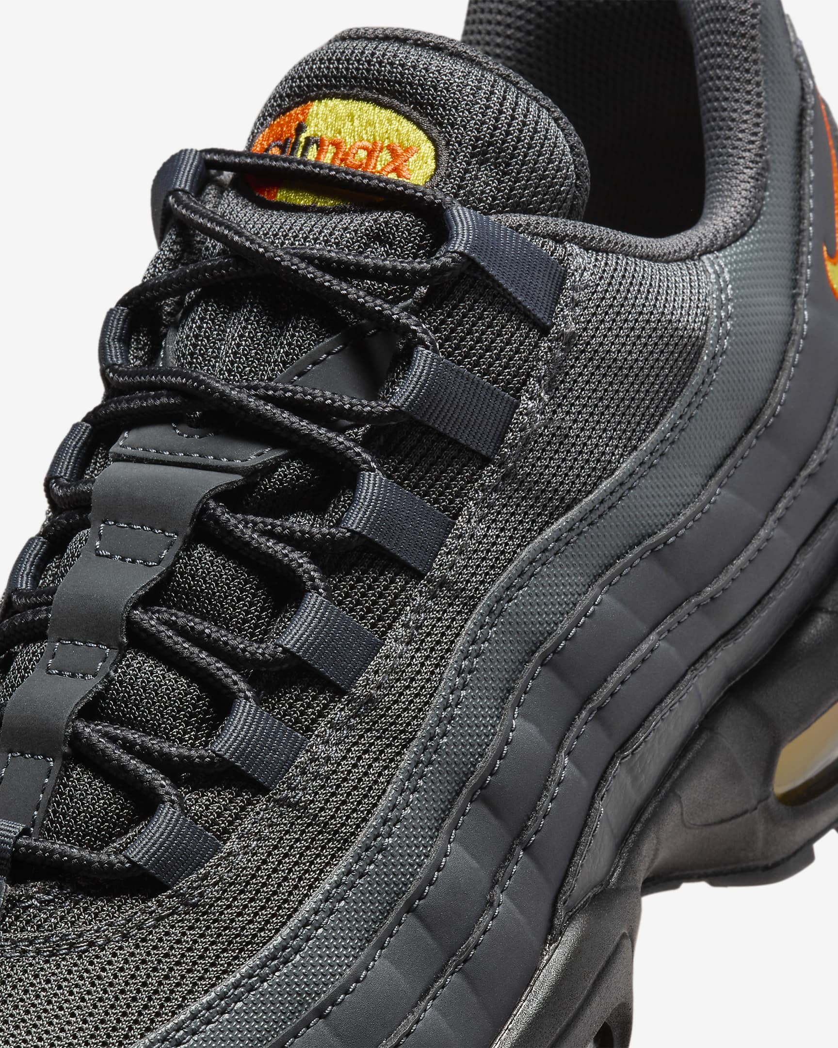 Chaussure Nike Air Max 95 pour homme - Anthracite/Opti Yellow/Noir/Safety Orange