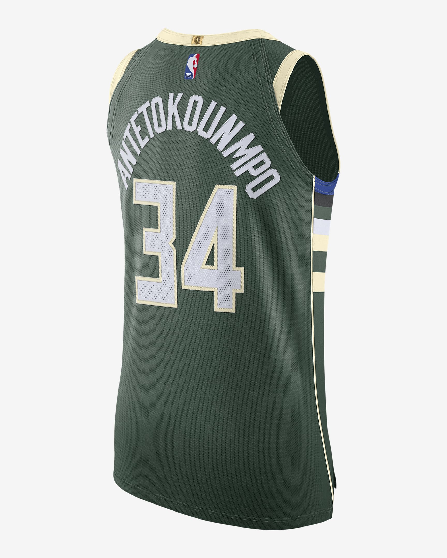 Ανδρική φανέλα Nike NBA Authentic Giannis Antetokounmpo Μιλγουόκι Μπακς Icon Edition 2020 - Fir