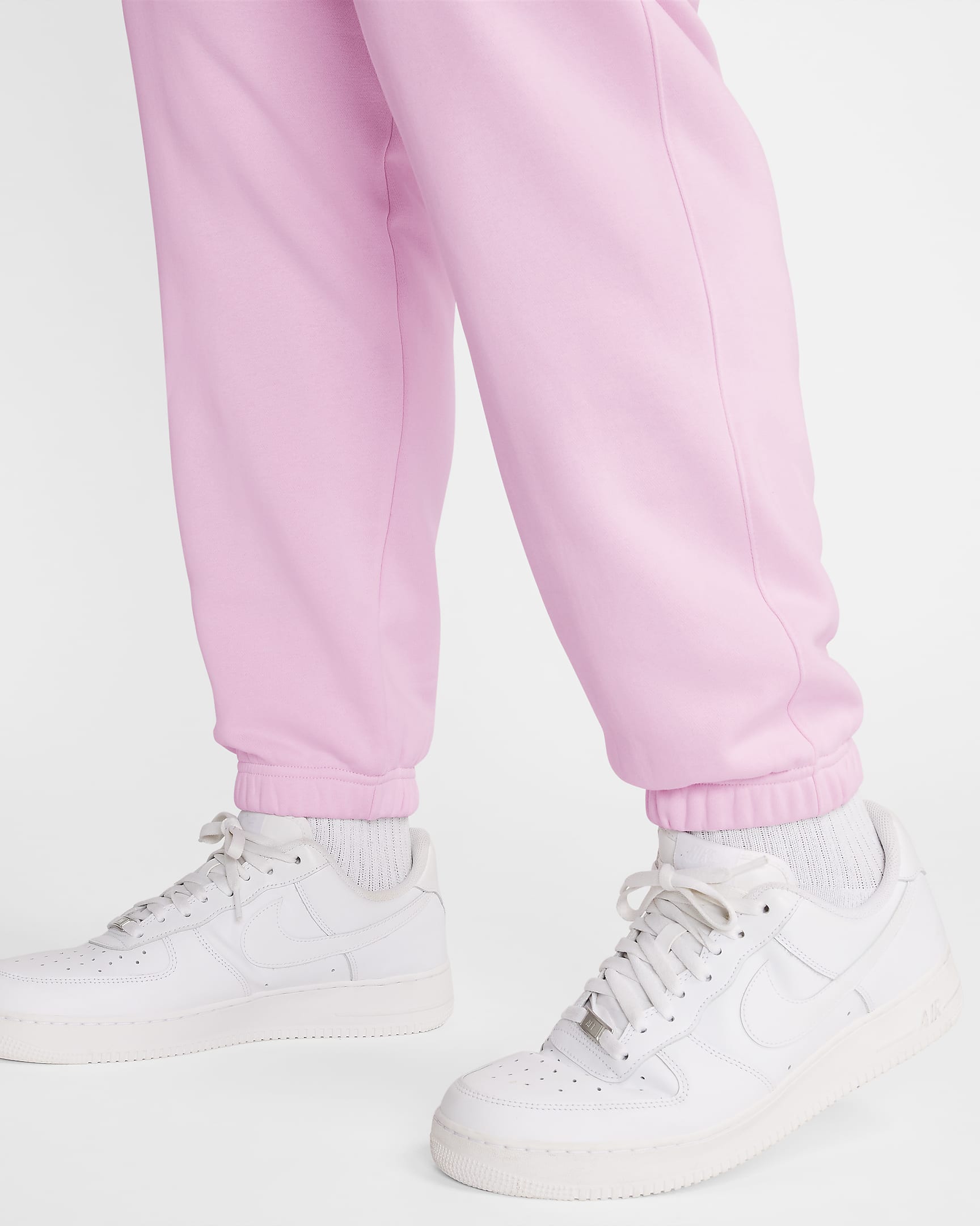 Pantalon Nike Sportswear Club Fleece pour Homme - Pink Foam/Pink Foam/Blanc