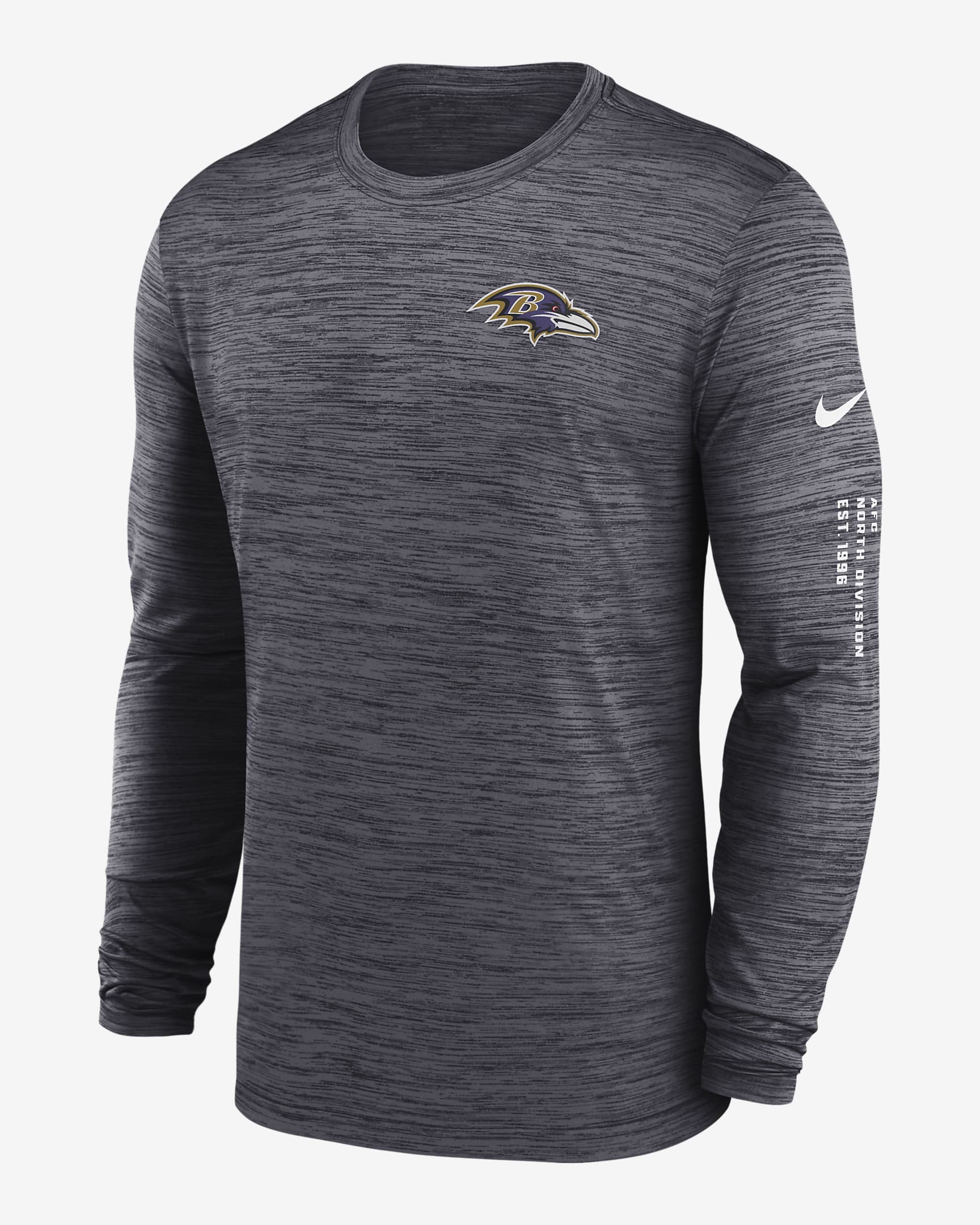 Baltimore Ravens Velocity Men's Nike Dri-FIT NFL Long-Sleeve T-Shirt ...