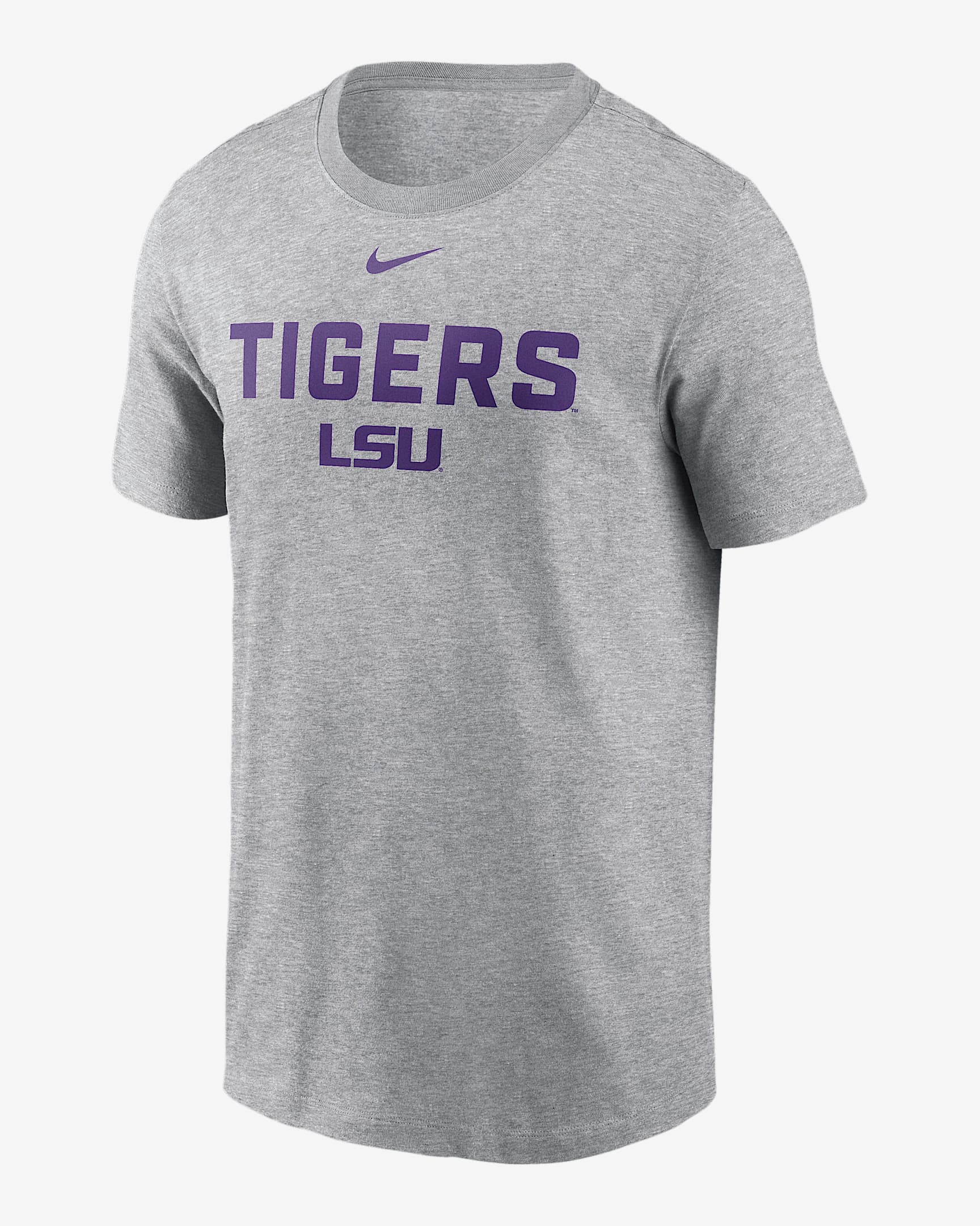 LSU Campus 2-Hit Men's Nike College T-Shirt - Grey