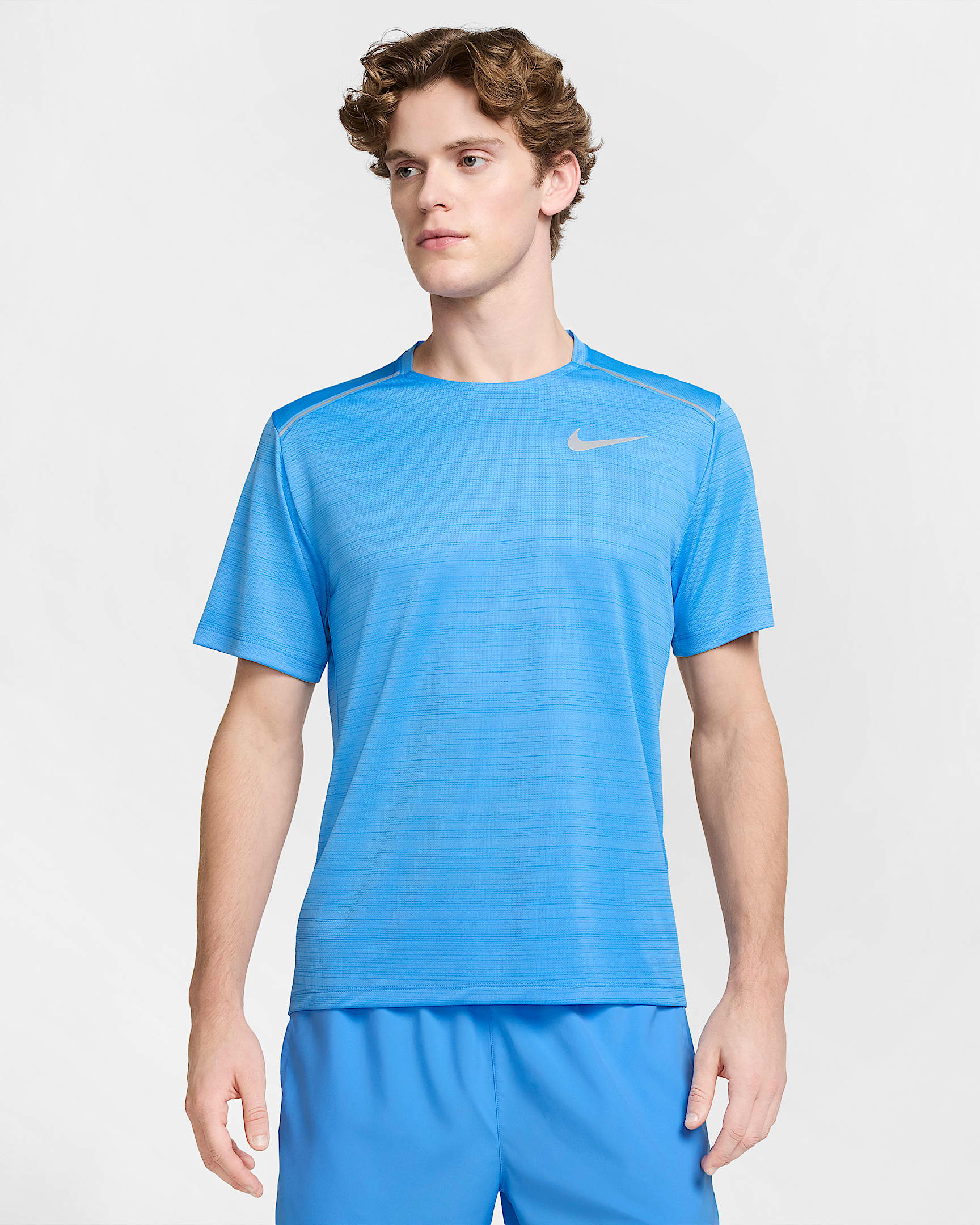 Nike Dri-FIT Miler Men's Short-Sleeve Running Top - University Blue