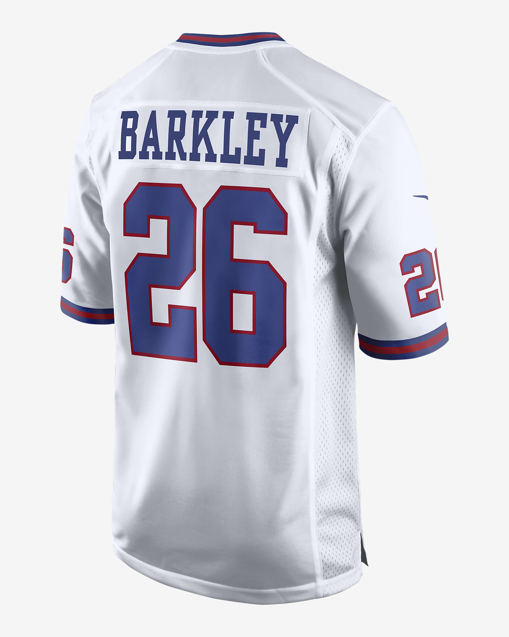 NFL New York Giants (Saquon Barkley) Men's Game Football Jersey - White