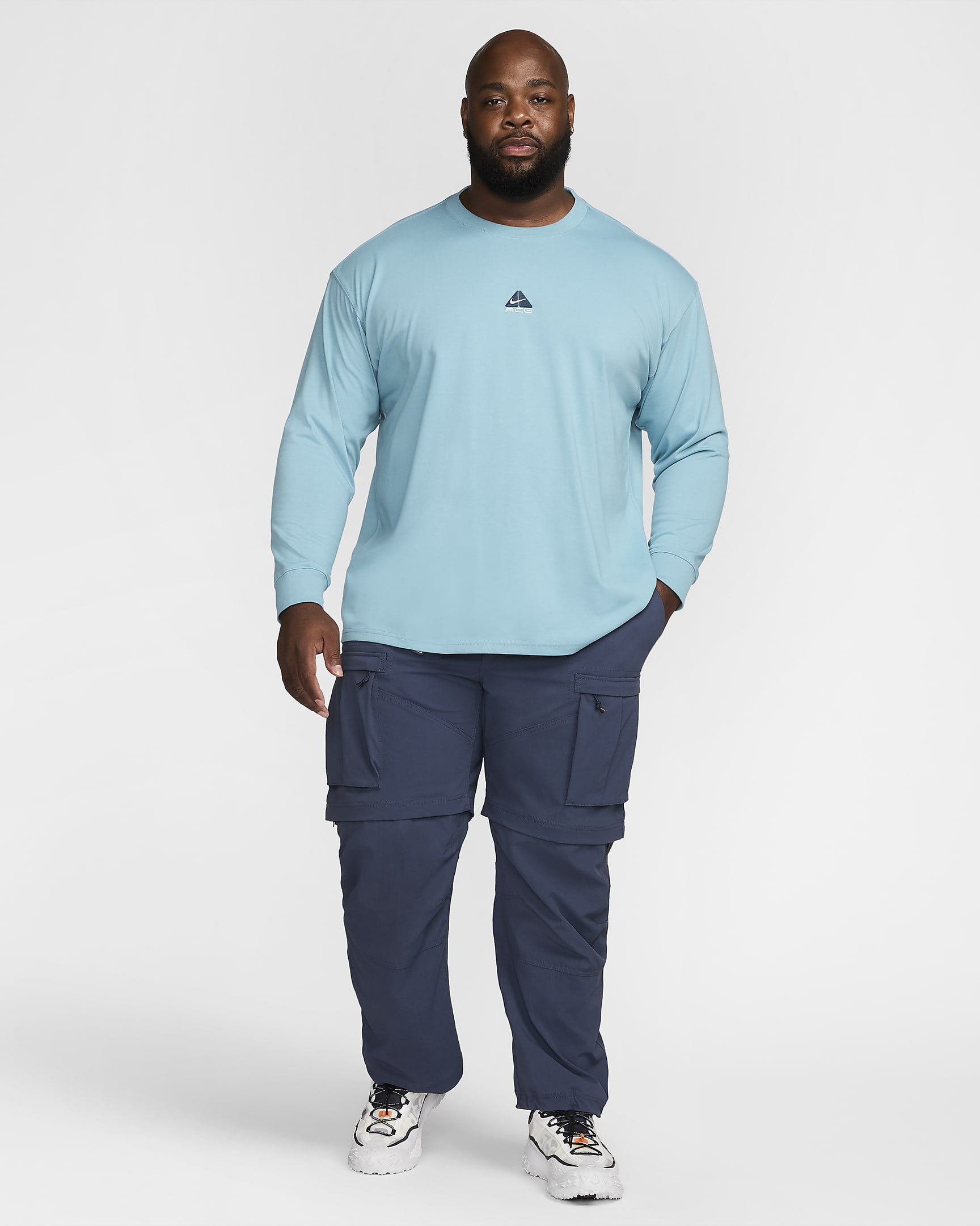 Nike ACG «Lungs» langermet T-skjorte til herre - Denim Turquoise