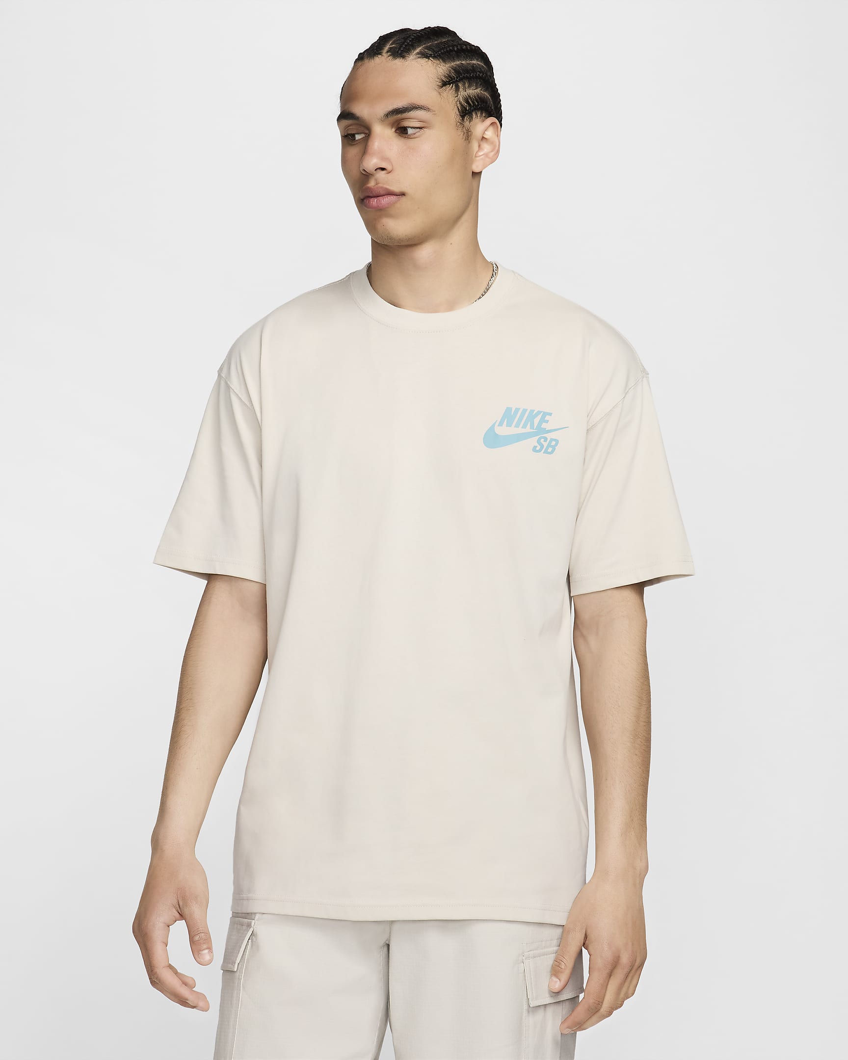 Nike SB Logo Skate T-Shirt - Light Orewood Brown