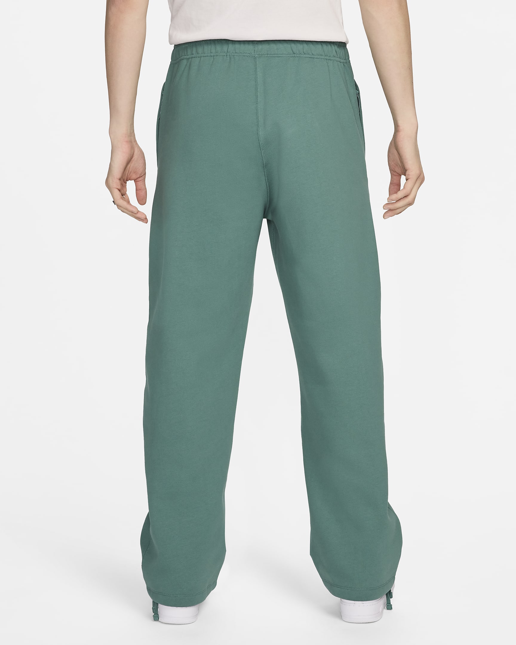 Nike Solo Swoosh Men's Open-Hem Fleece Pants. Nike.com