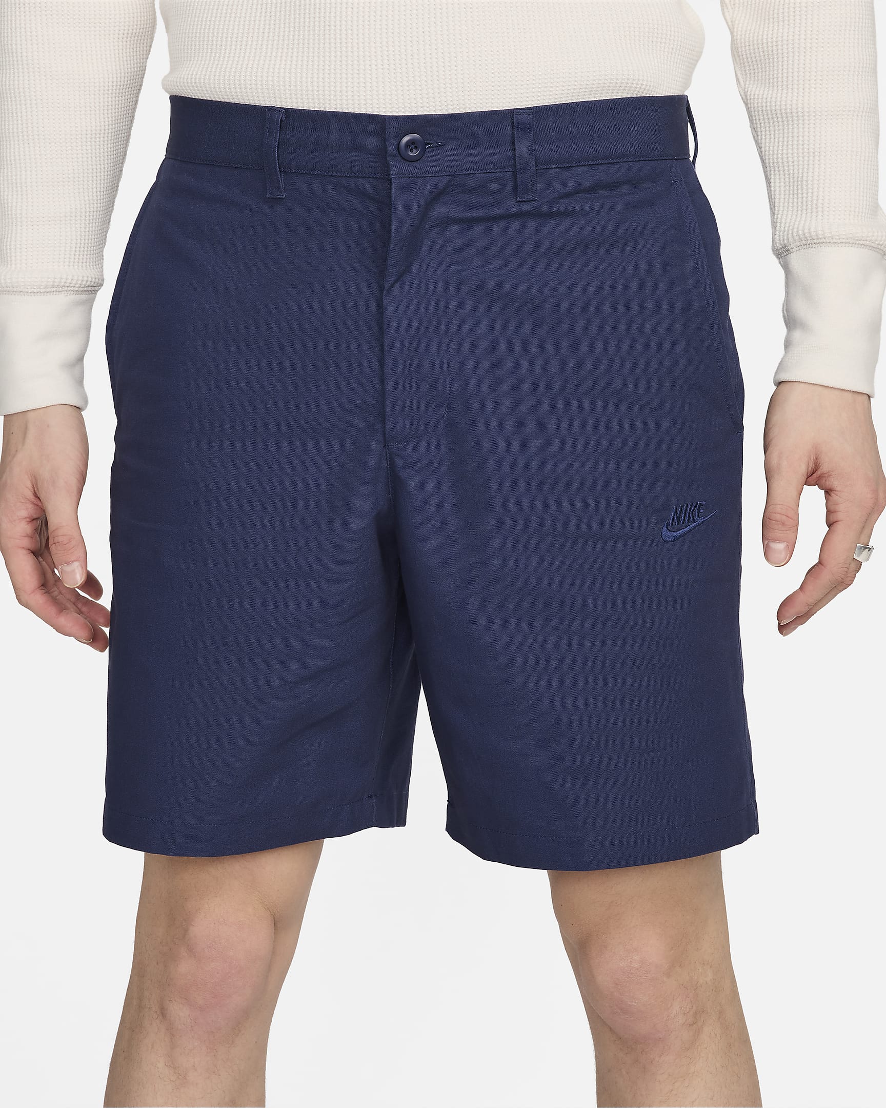 Nike Club chinoshorts voor heren - Midnight Navy/Midnight Navy