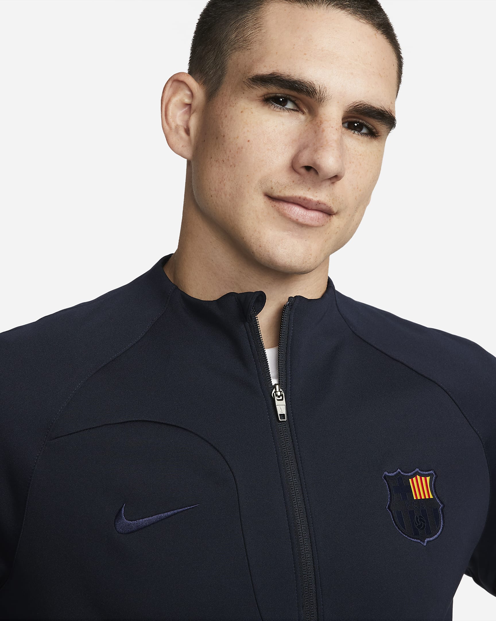 Barcelona Academy Pro Anthem Men's Nike Dri-FIT Soccer Full-Zip Jacket ...