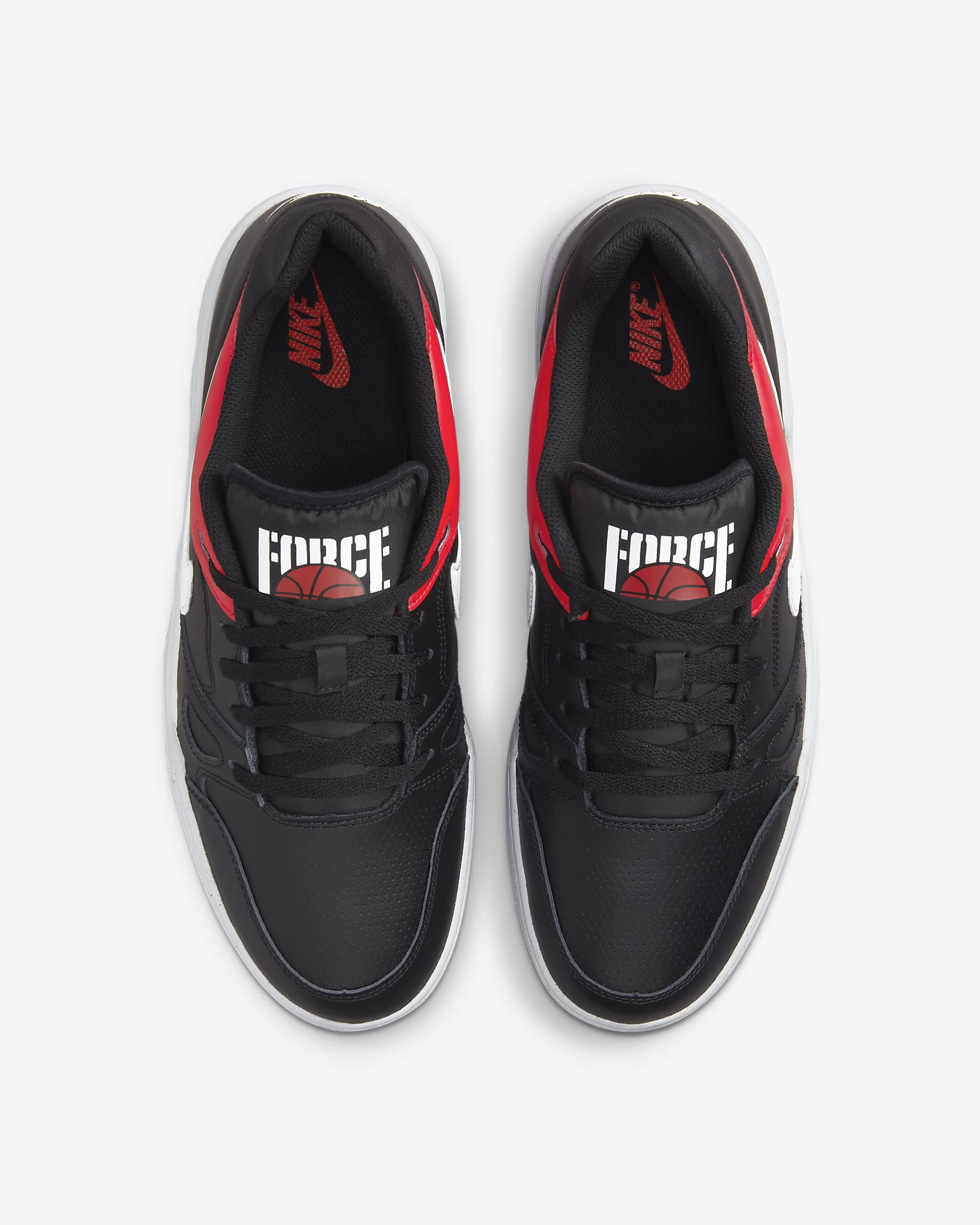 Calzado para hombre Nike Full Force Low - Negro/Rojo universitario/Blanco