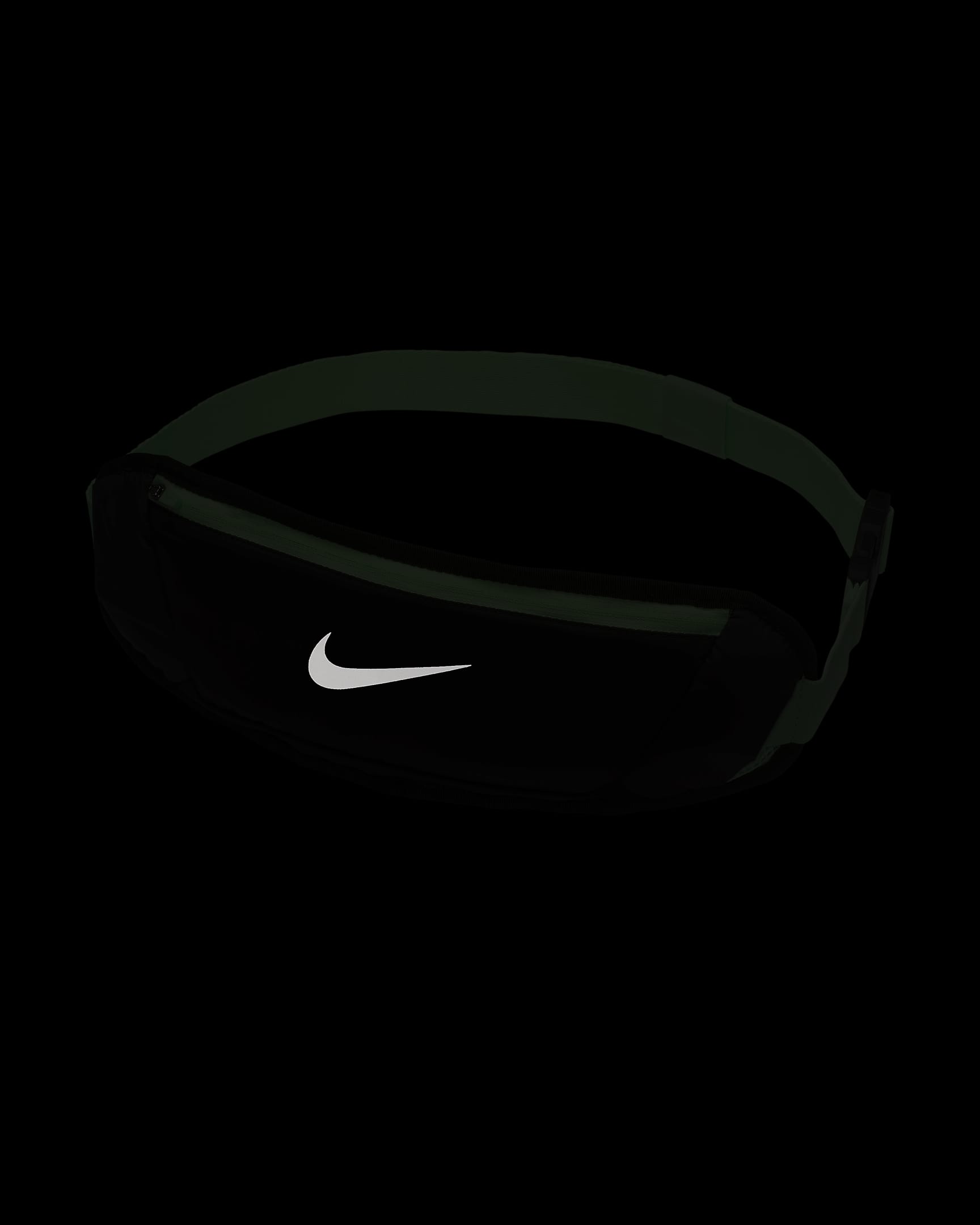 Nike Challenger Running Hip Pack (Large, 1L) - Black/Vapour Green/Silver