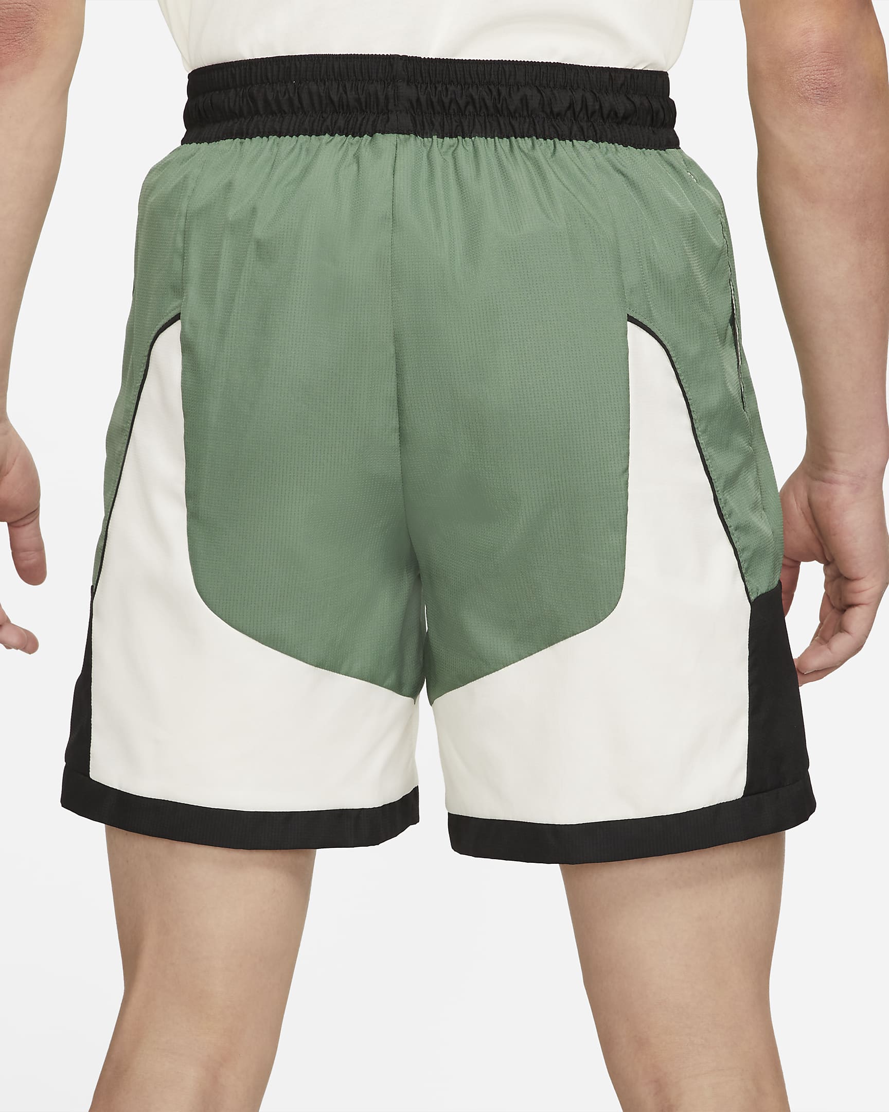 Nike Throwback Men's Basketball Shorts - Dutch Green/Dutch Green/Pale Ivory/Off-Noir