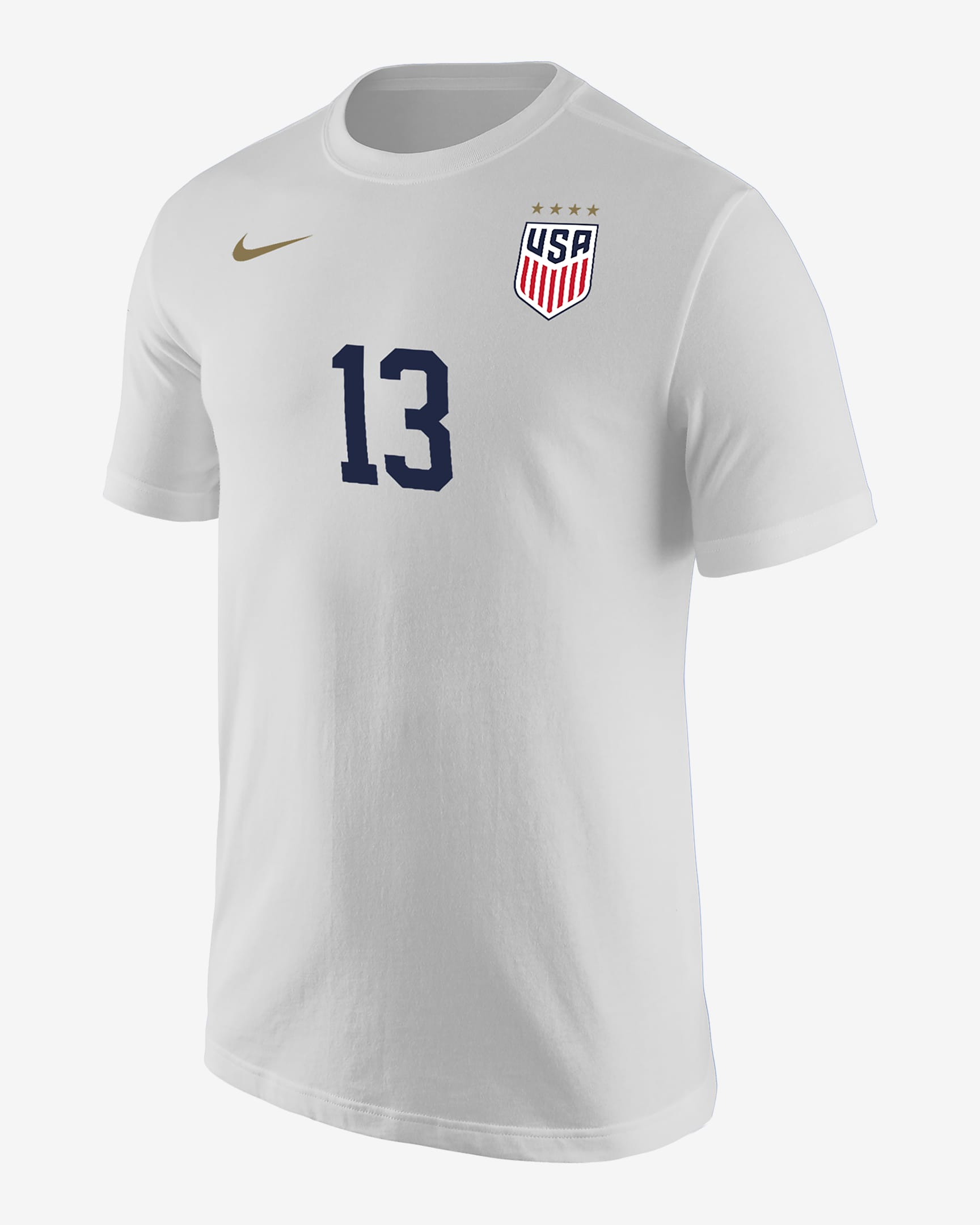 Playera de fútbol Nike para hombre Alex Morgan USWNT - Blanco