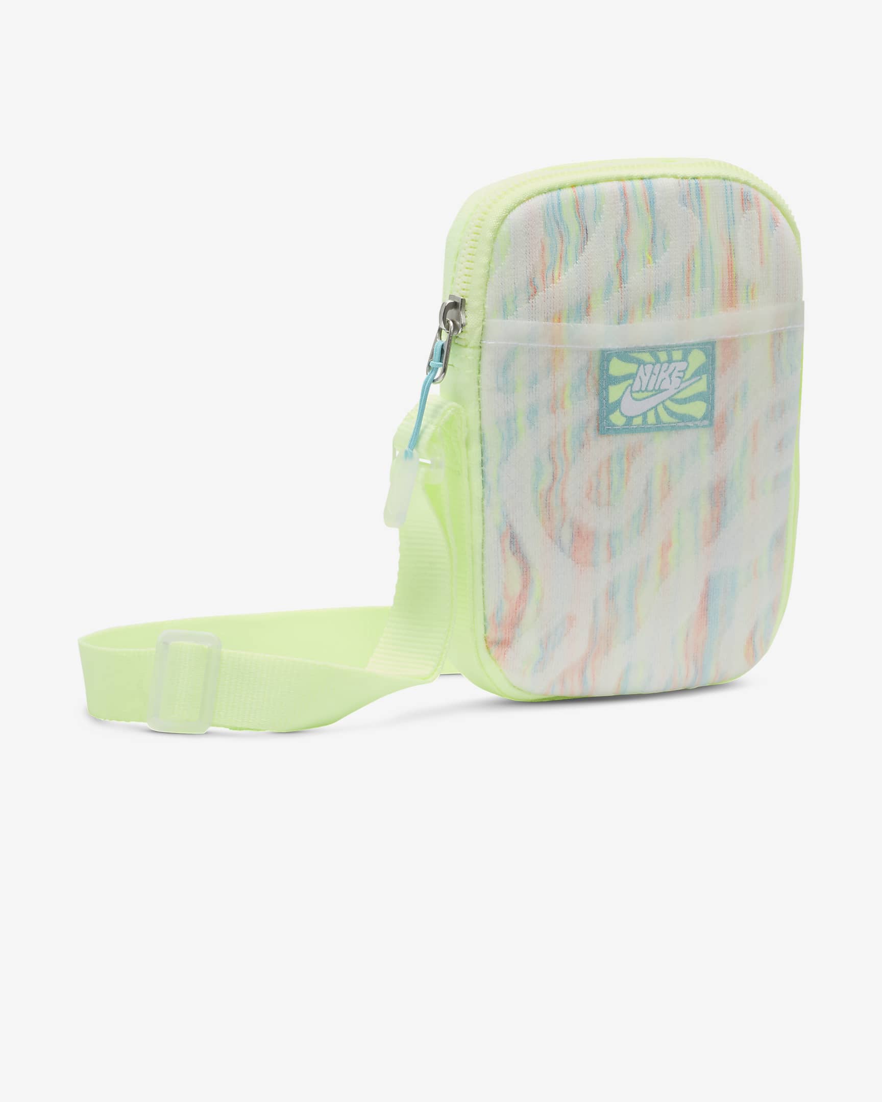 Nike Heritage Crossbody Bag (Small, 1L) - Barely Volt/White/Dusty Cactus