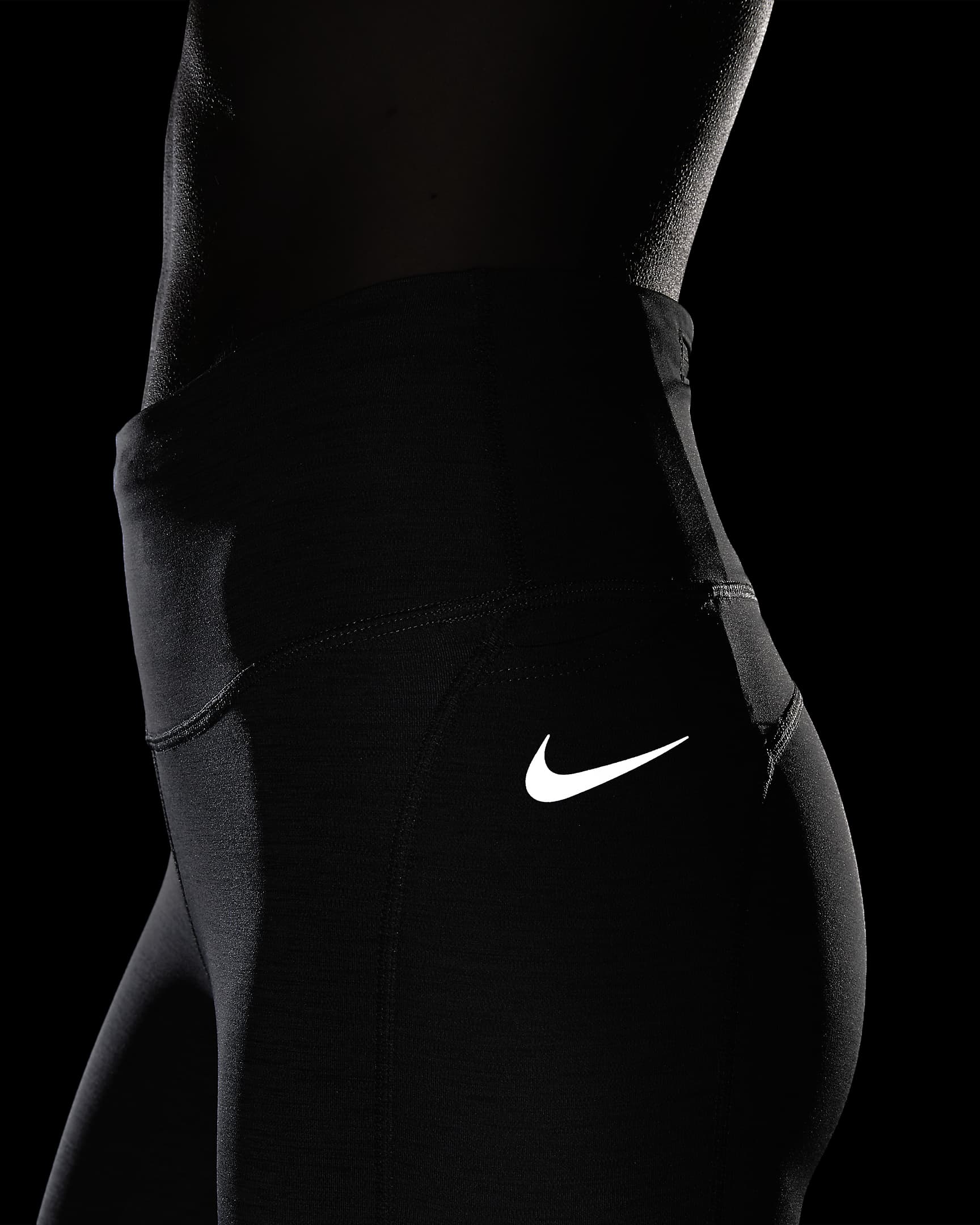 Nike Fast Women's Mid-Rise Crop Running Leggings. Nike AT