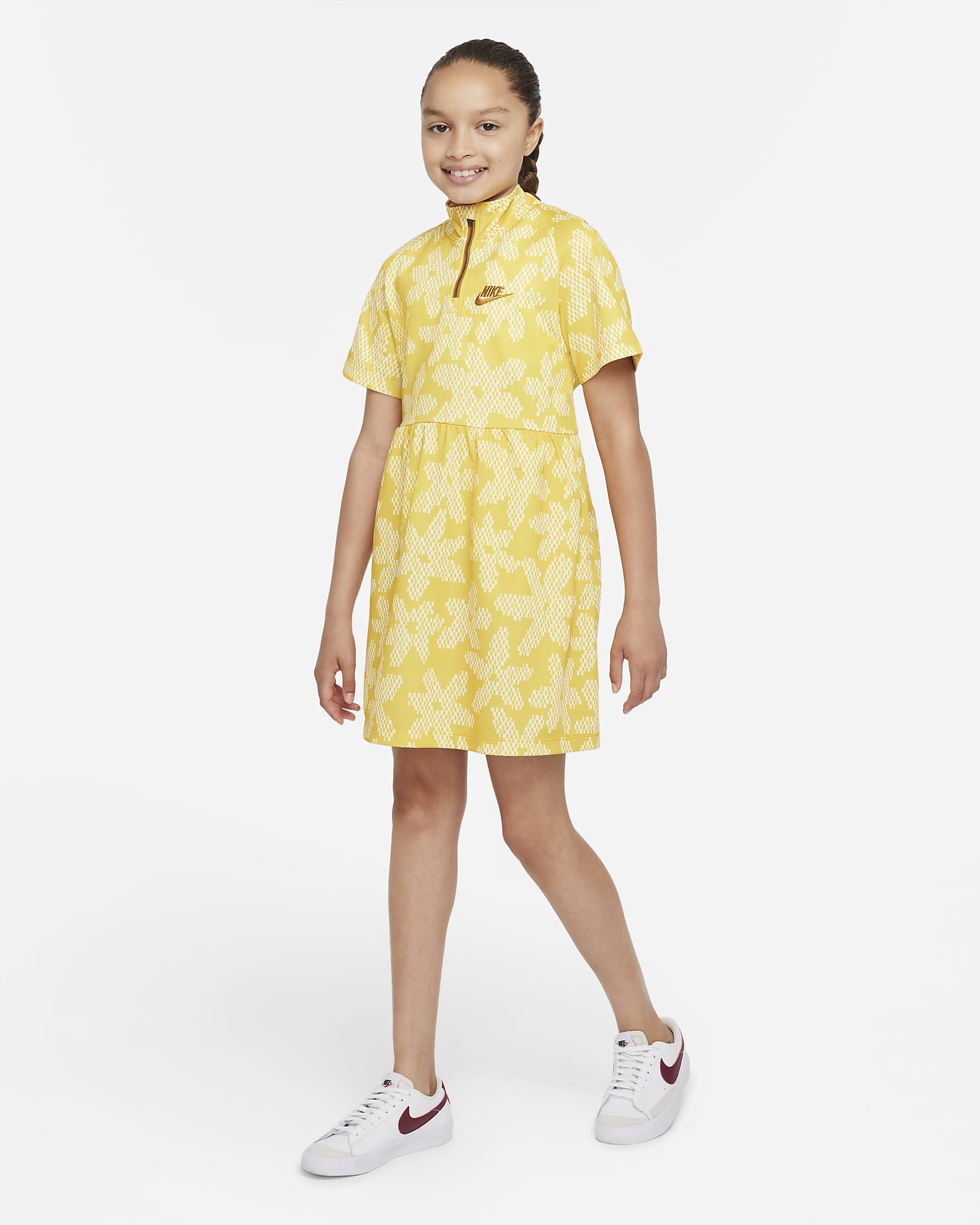 Nike Sportswear Big Kids' (Girls') Printed Short-Sleeve Dress. Nike.com
