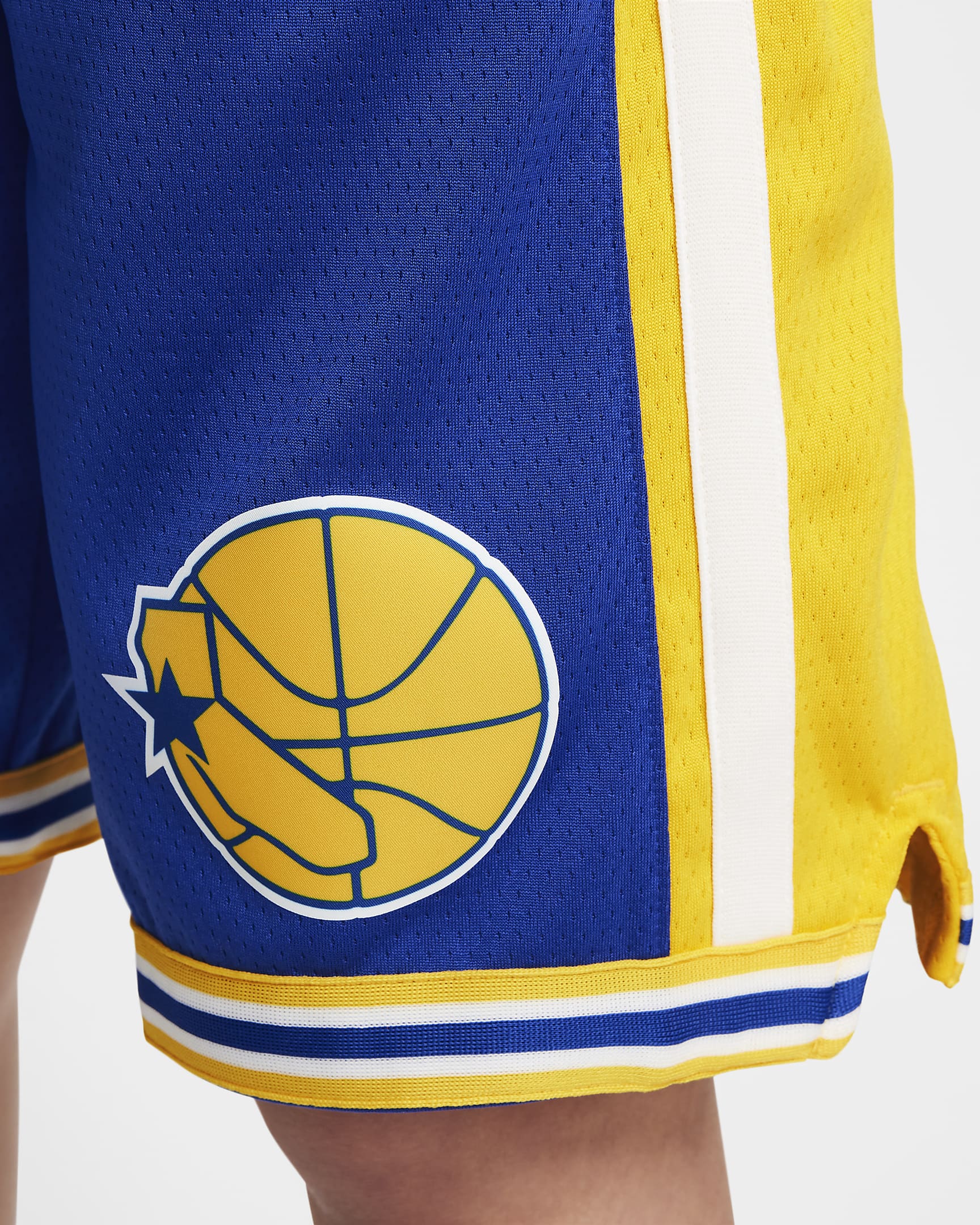 Golden State Warriors Nike Dri-FIT NBA Swingman Shorts für ältere Kinder - Rush Blue