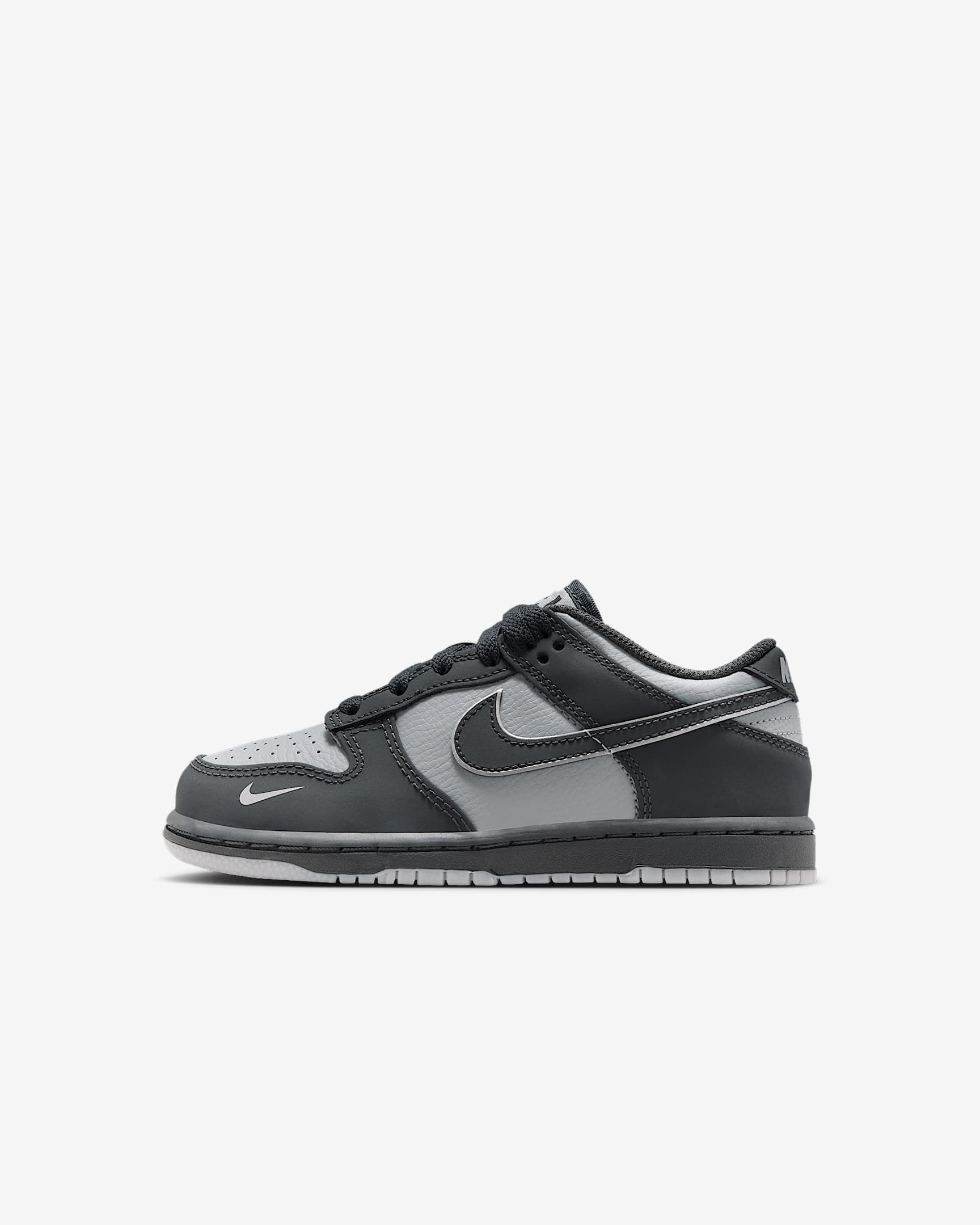 Boty Nike Dunk Low pro malé děti - Anthracite/Light Smoke Grey/Metallic Silver/Anthracite
