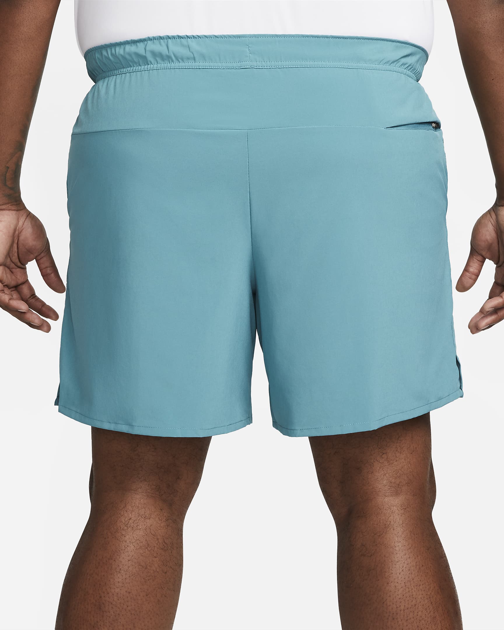 Nike Unlimited vielseitige Dri-FIT Herrenshorts ohne Futter (ca. 18 cm) - Mineral Teal/Schwarz/Mineral Teal