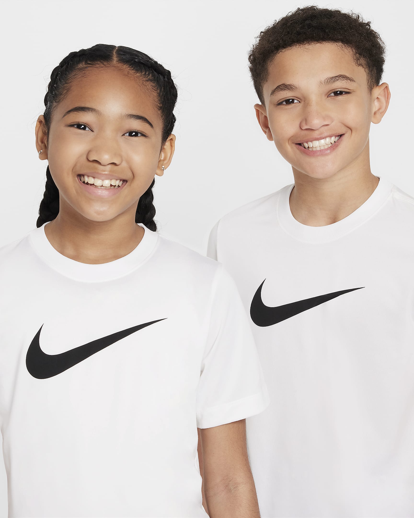 Playera Dri-FIT para niños talla grande Nike Legend - Blanco