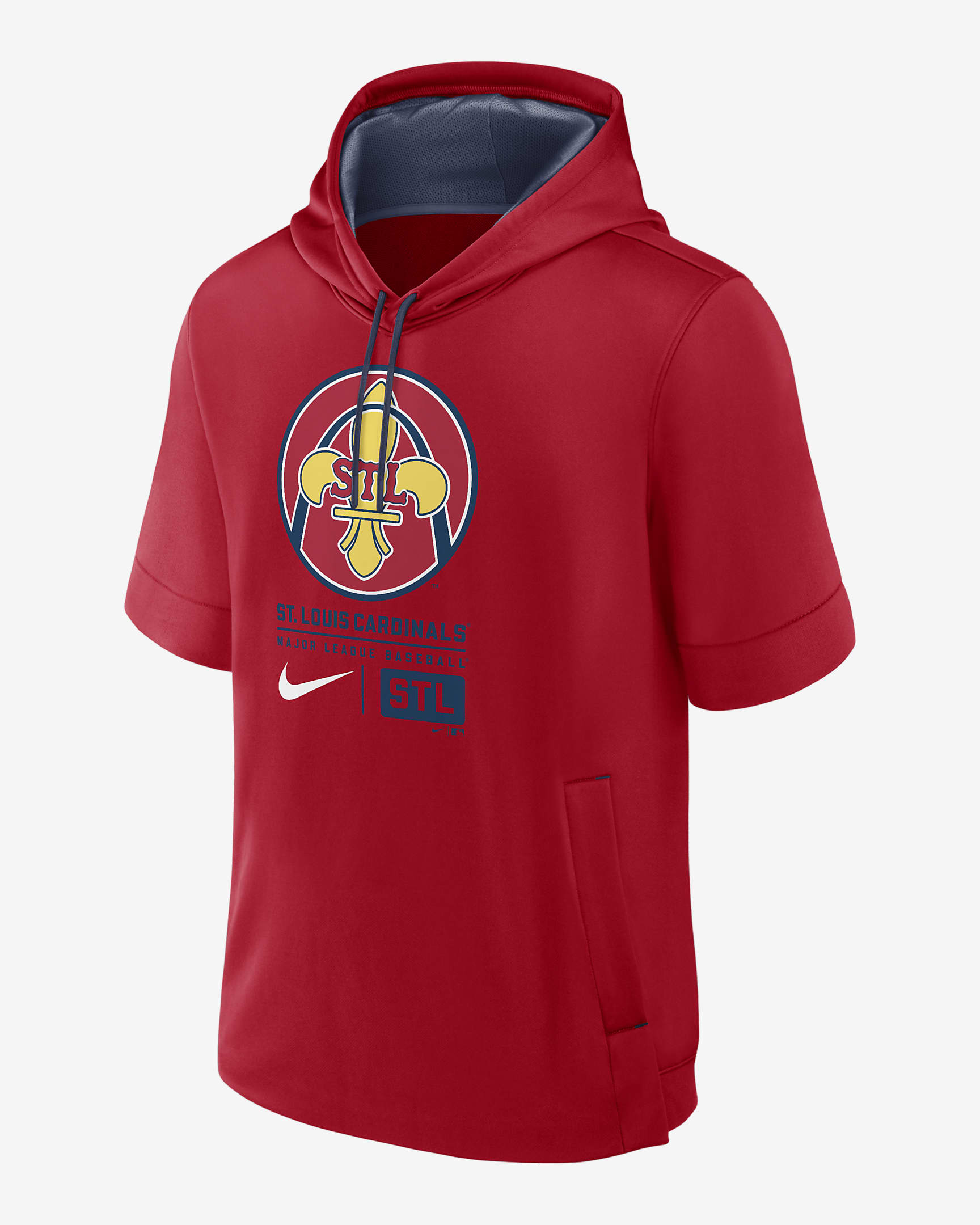 St. Louis Cardinals City Connect Men's Nike MLB Short-Sleeve Pullover Hoodie - Red