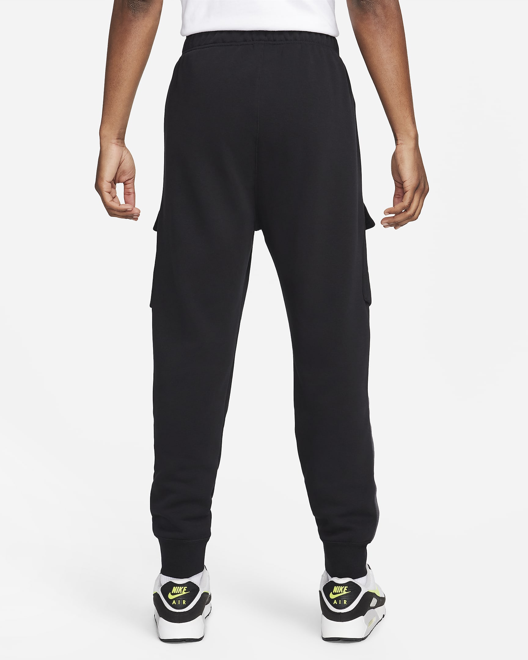 Nike Air Men's Fleece Cargo Pants - Black/Anthracite