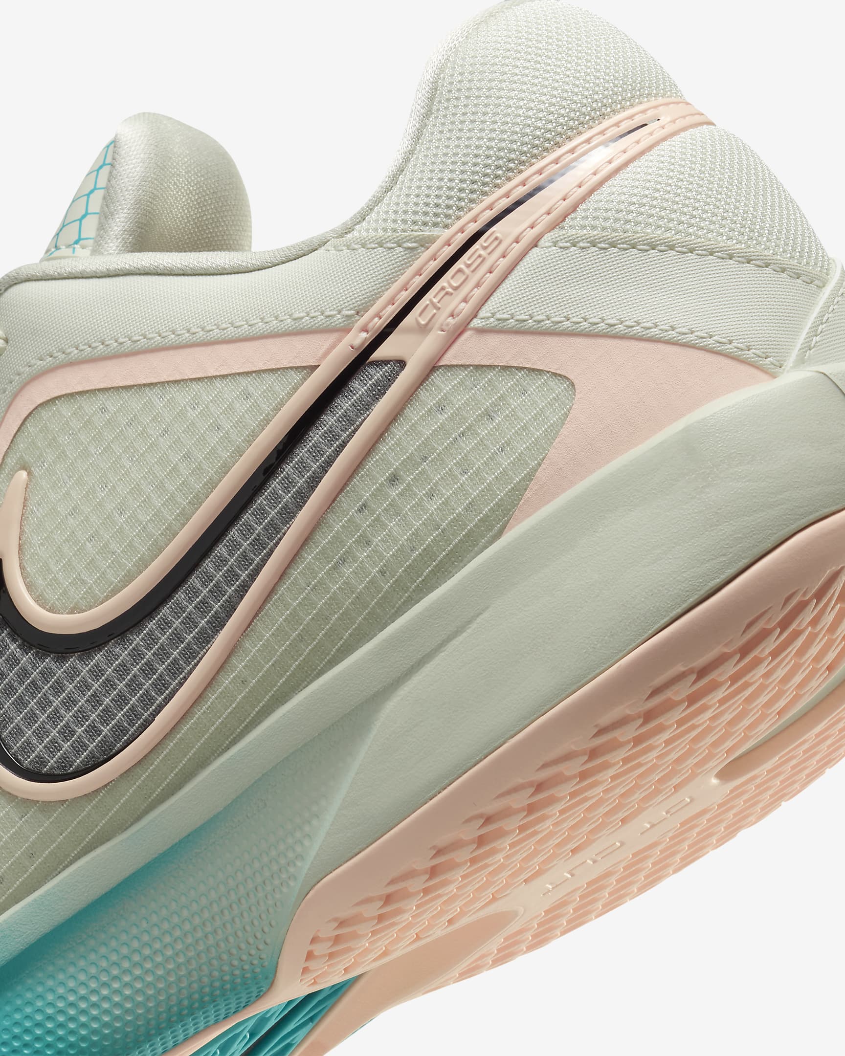 Nike G.T. Cut Cross basketbalschoenen - Sea Glass/Dusty Cactus/Zwart/Crimson Tint