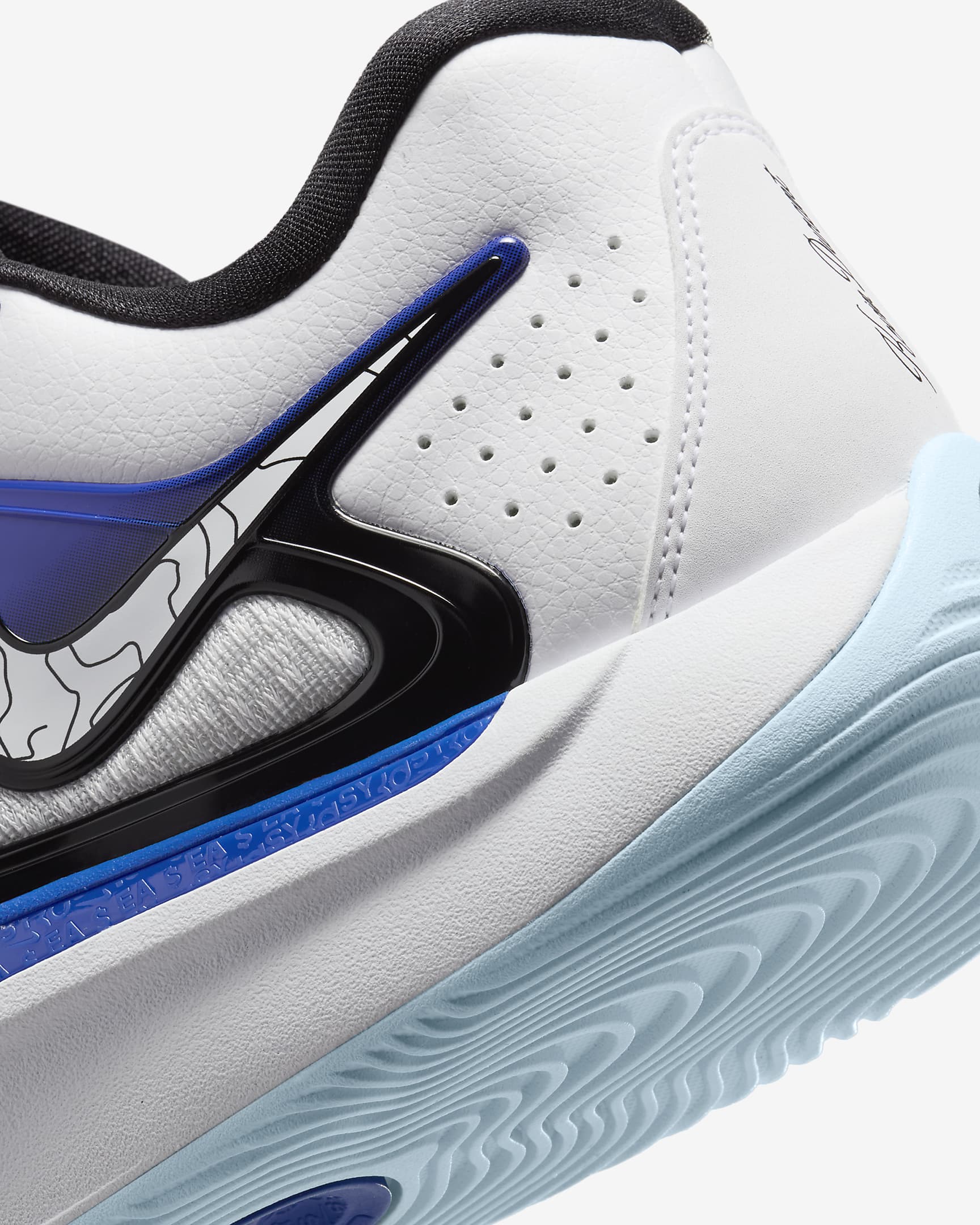 KD17 Basketball Shoes - White/Black/Game Royal/White