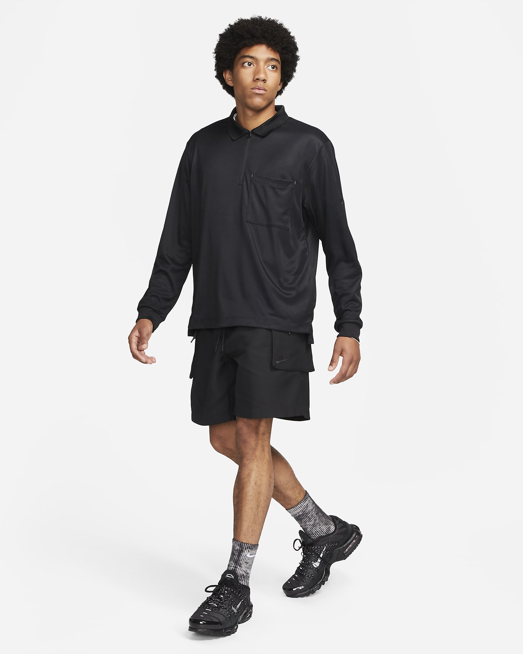 Short fonctionnel tissé Nike Sportswear Tech Pack pour homme - Noir/Noir/Noir