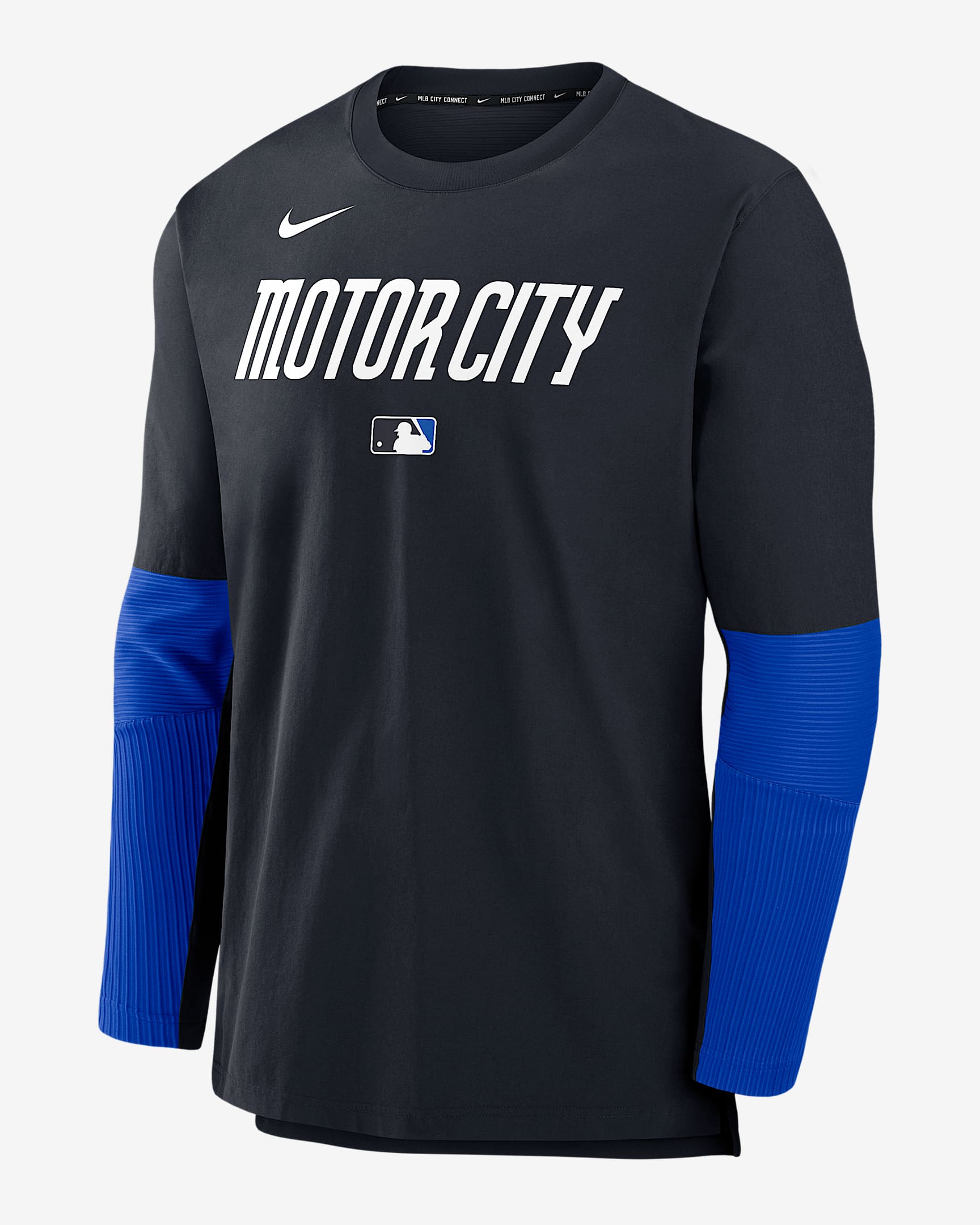 Detroit Tigers Authentic Collection City Connect Player Men's Nike Dri-FIT MLB Pullover Jacket - Navy
